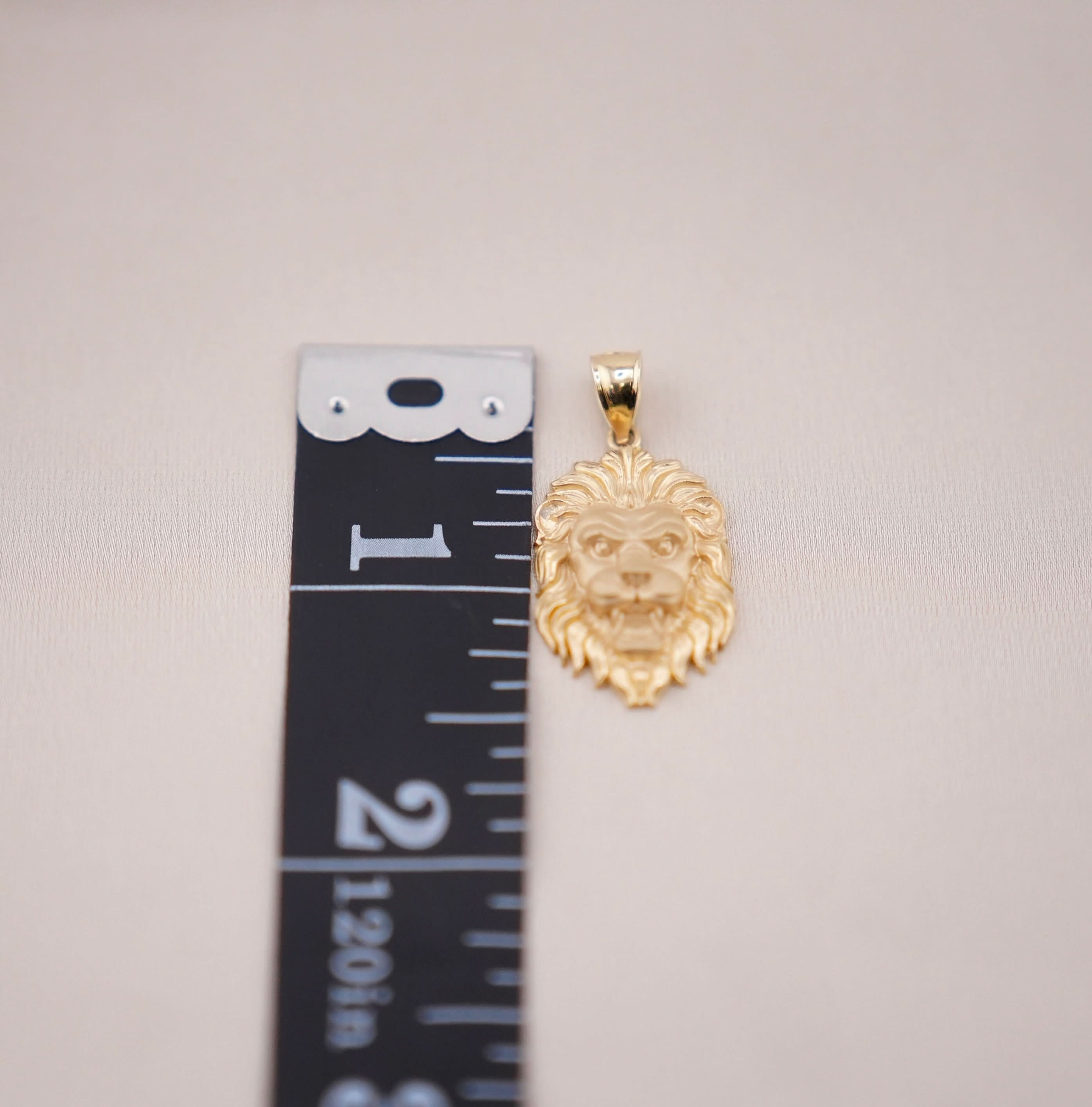 14k Gold Small Lion Chain Set