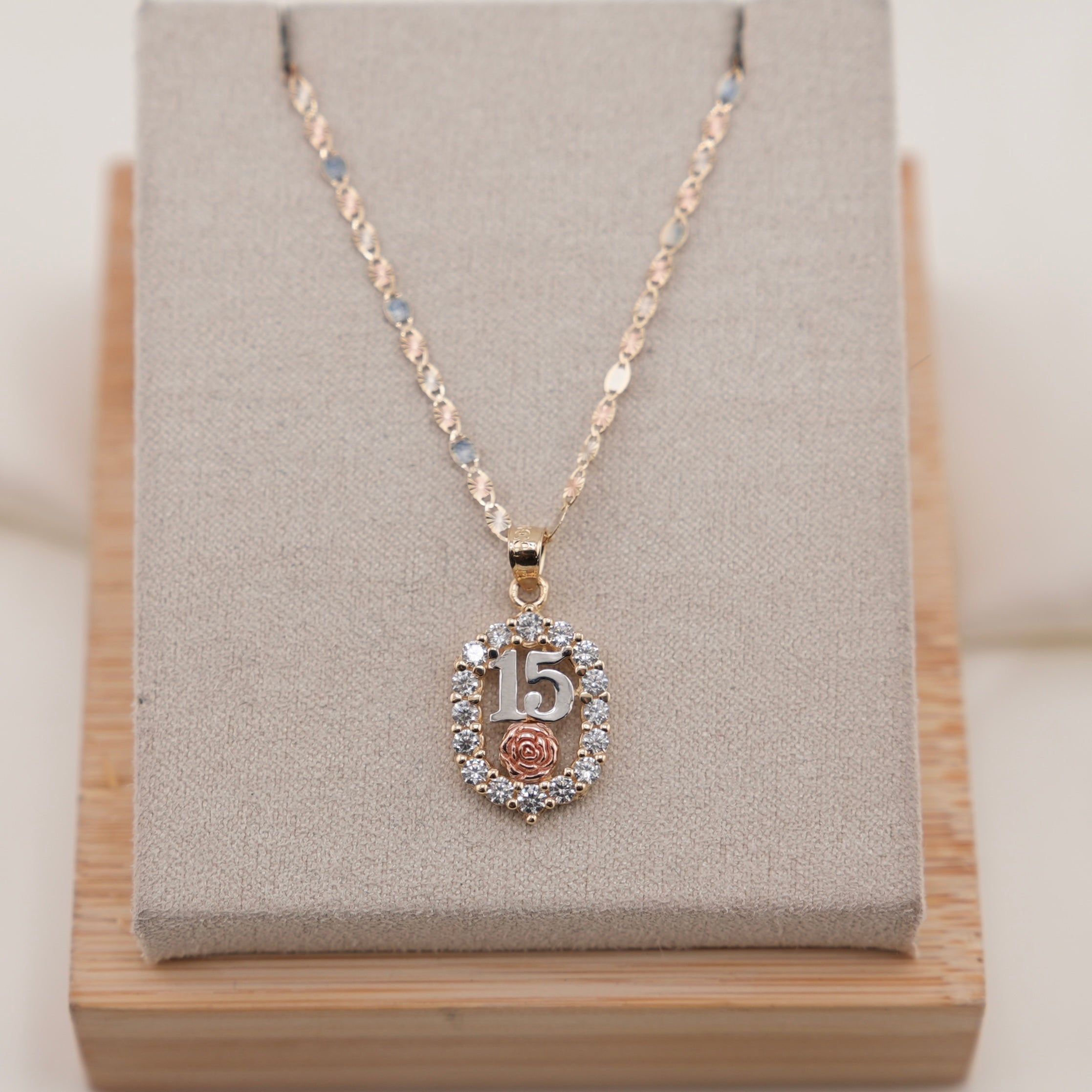 14k Gold Quinceañera Chain Set