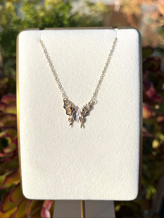 14K Gold Women’s Butterfly Necklace