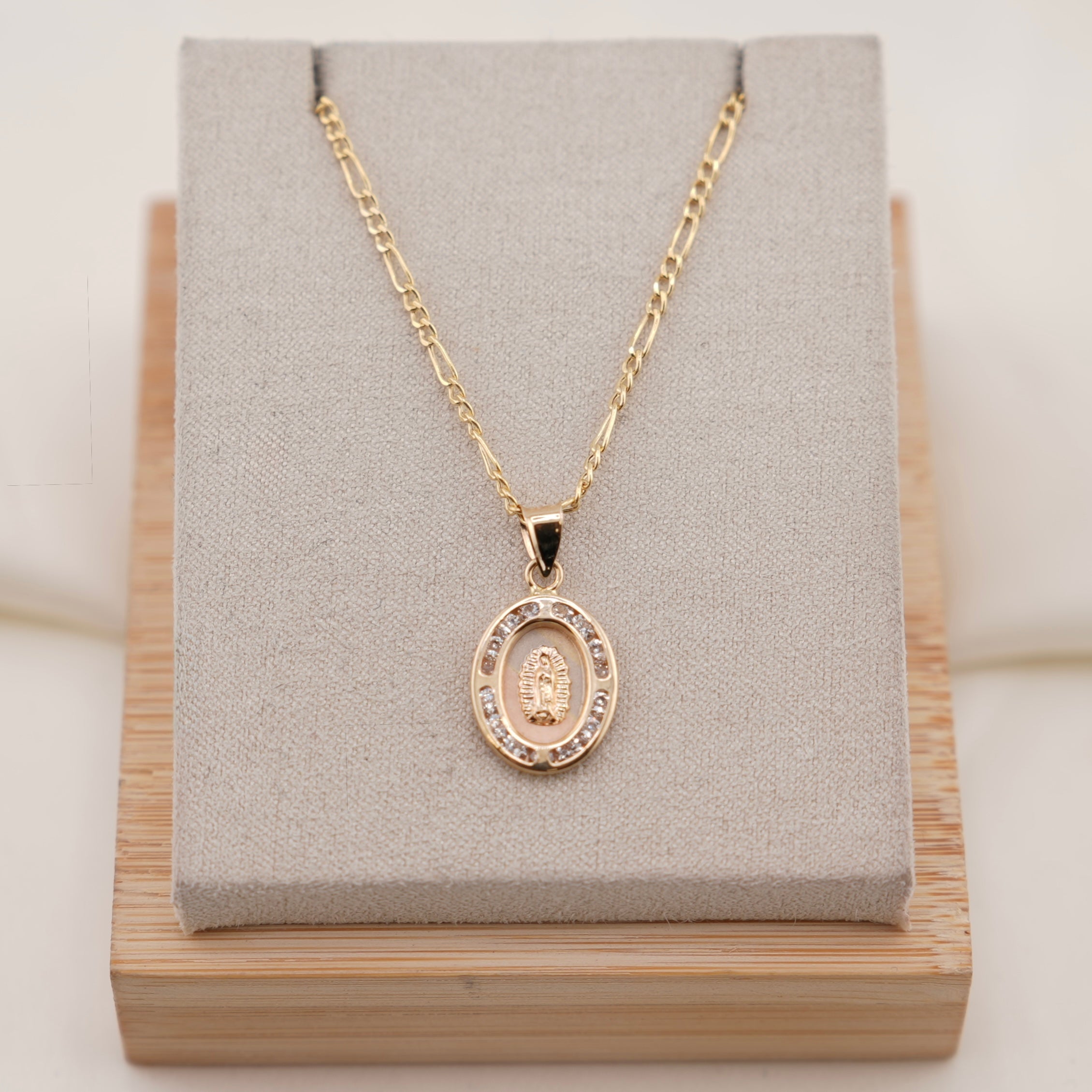 14k Gold Virgencita Chain Set