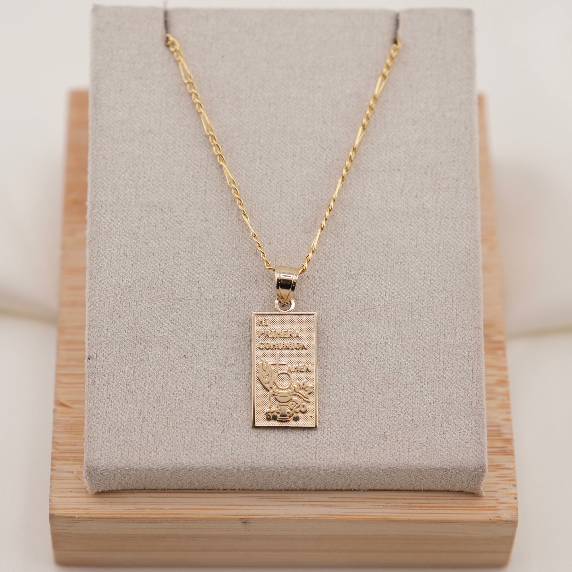 14k Gold Primera Comunión Chain Set