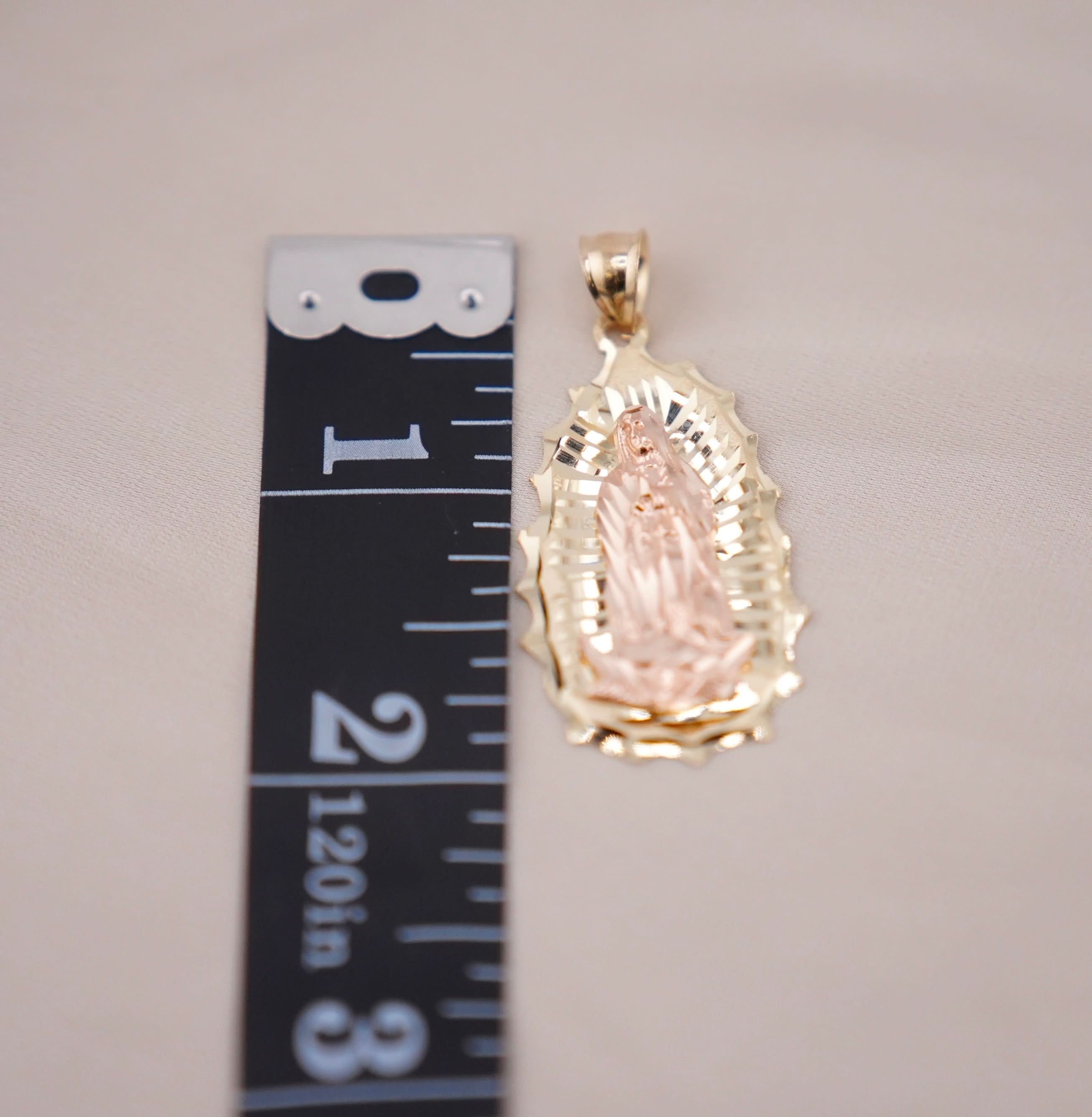14k Gold Medium Virgencita Chain Set