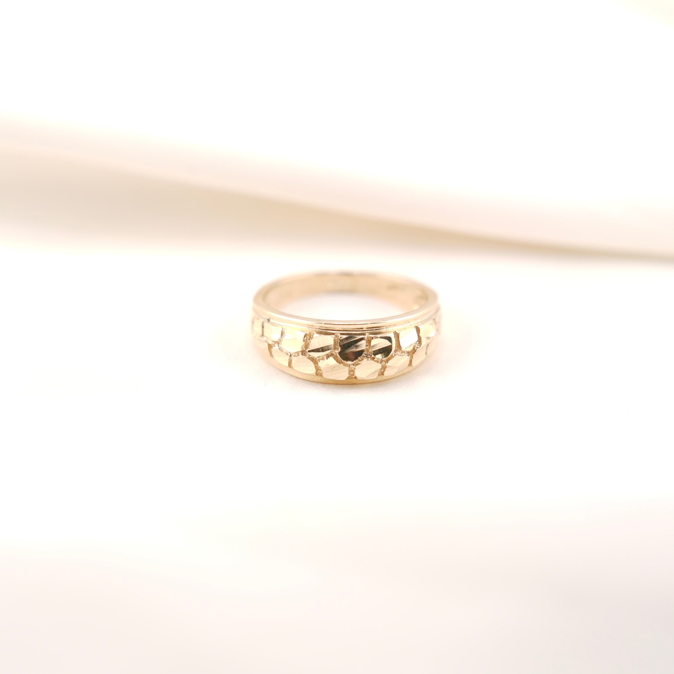 14k Gold Nugget Ring
