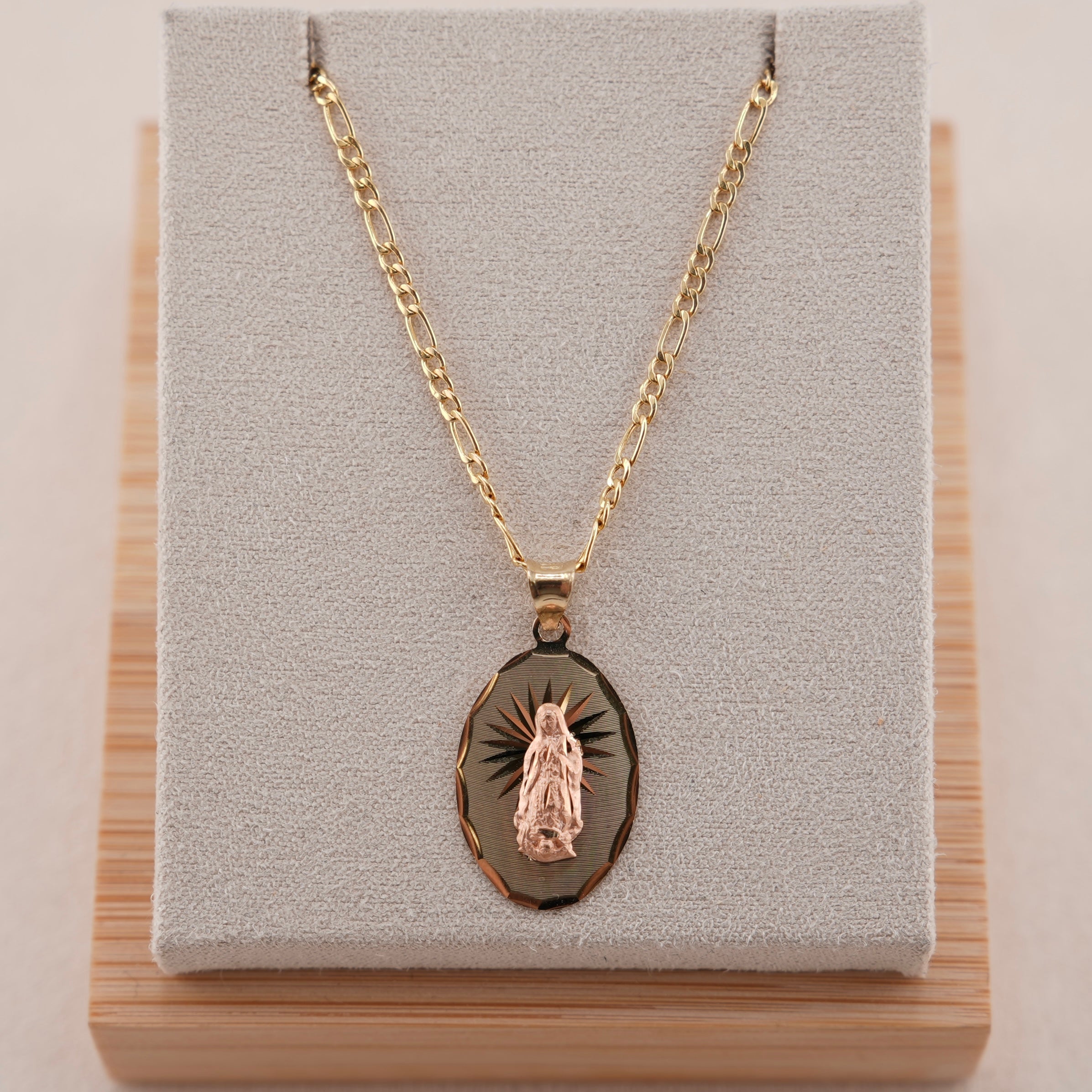 14k Gold Virgencita Chain Set