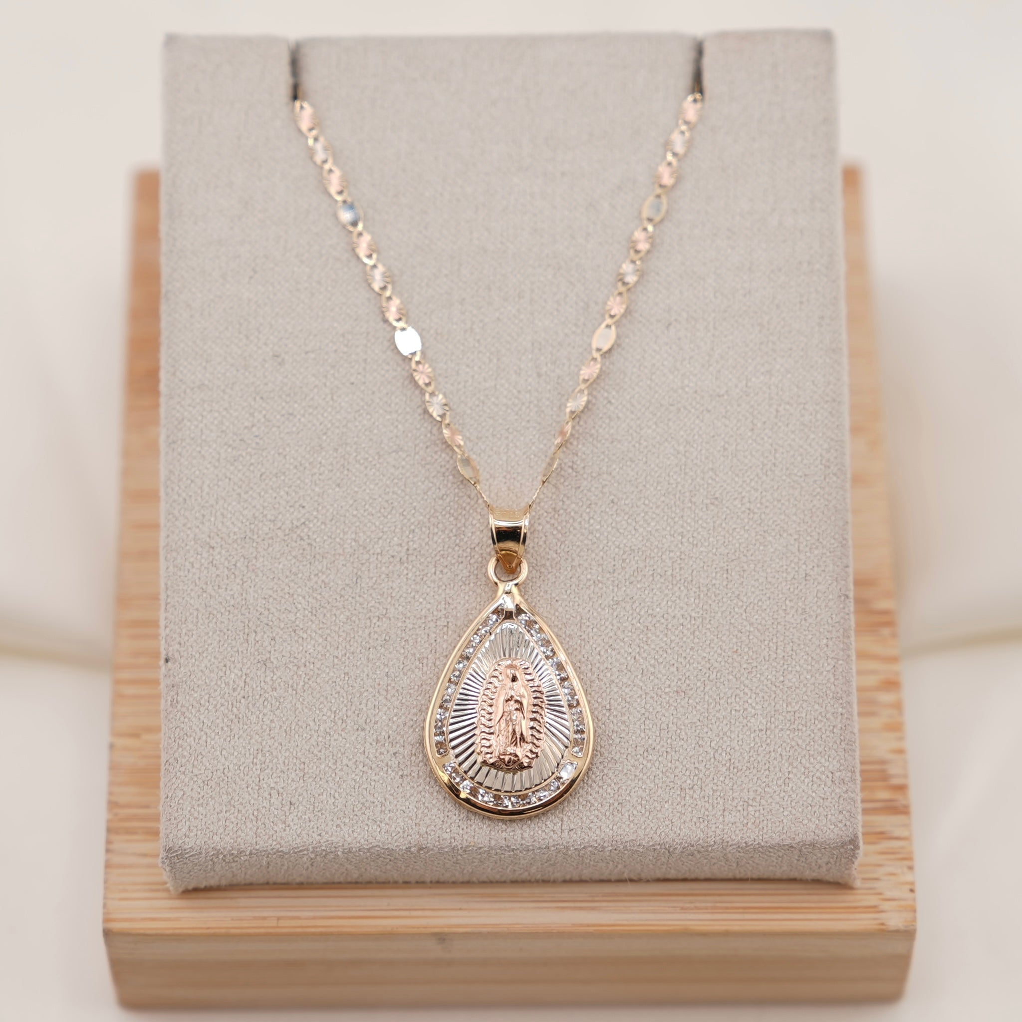 14k Gold Virgencita Chain Set