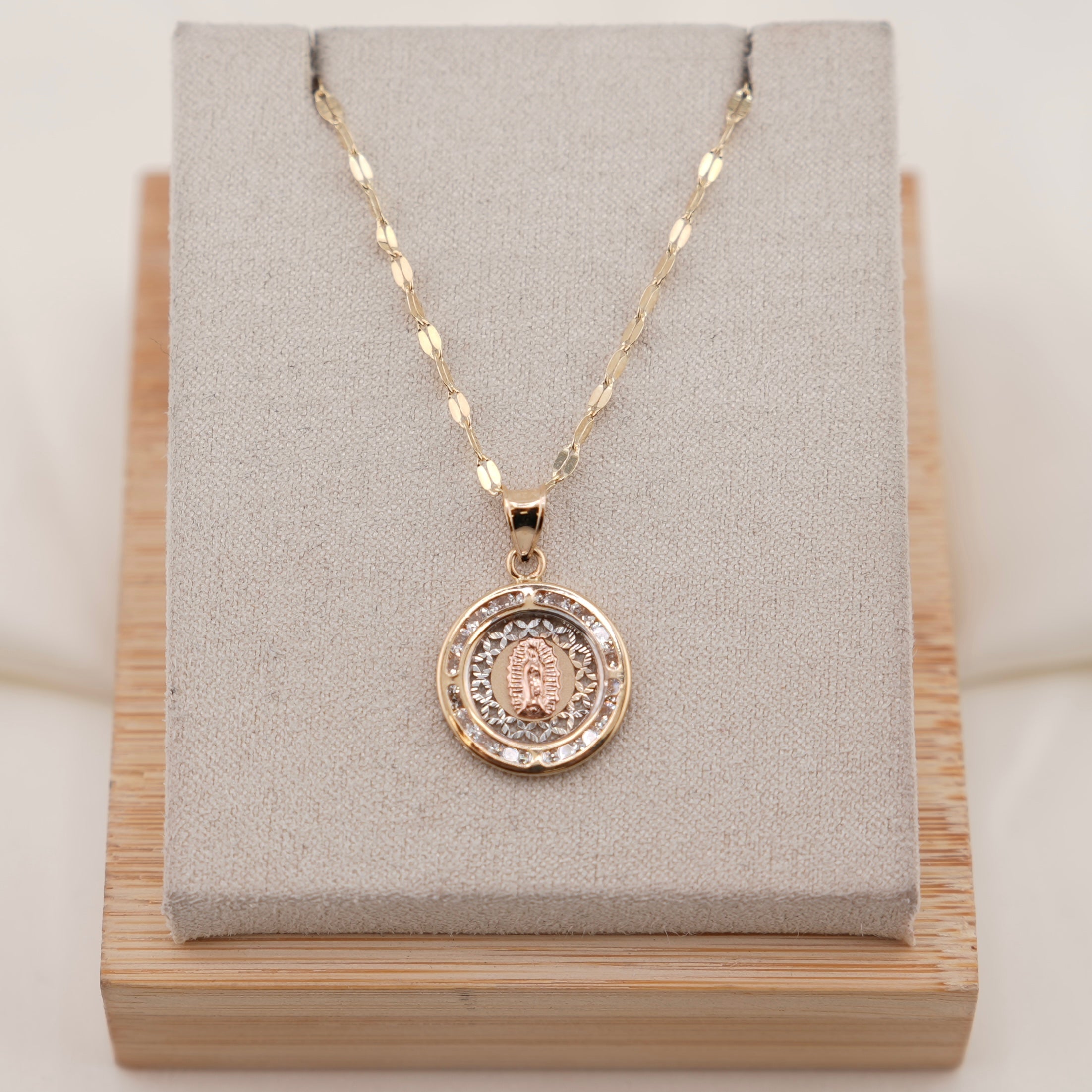 14k Gold Virgencita Chain Set