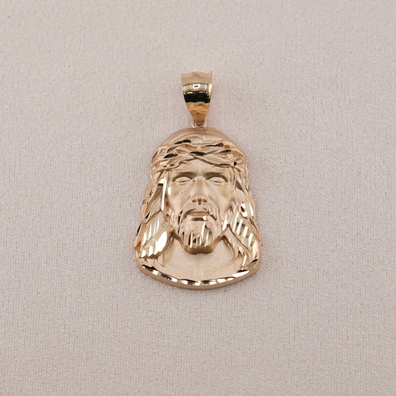 14k Gold Medium Jesus Pendant
