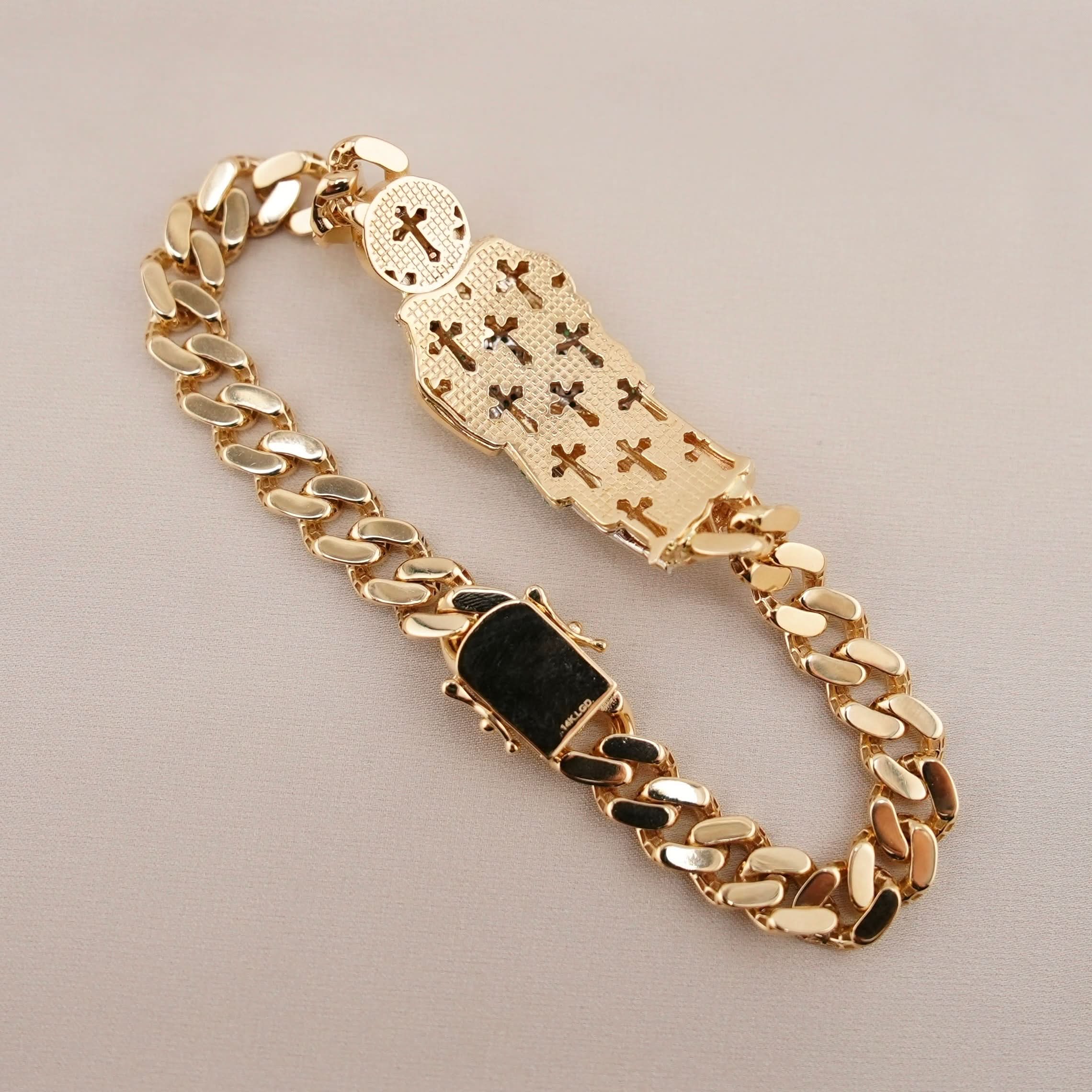 14k Gold Medium San Judas Bracelet