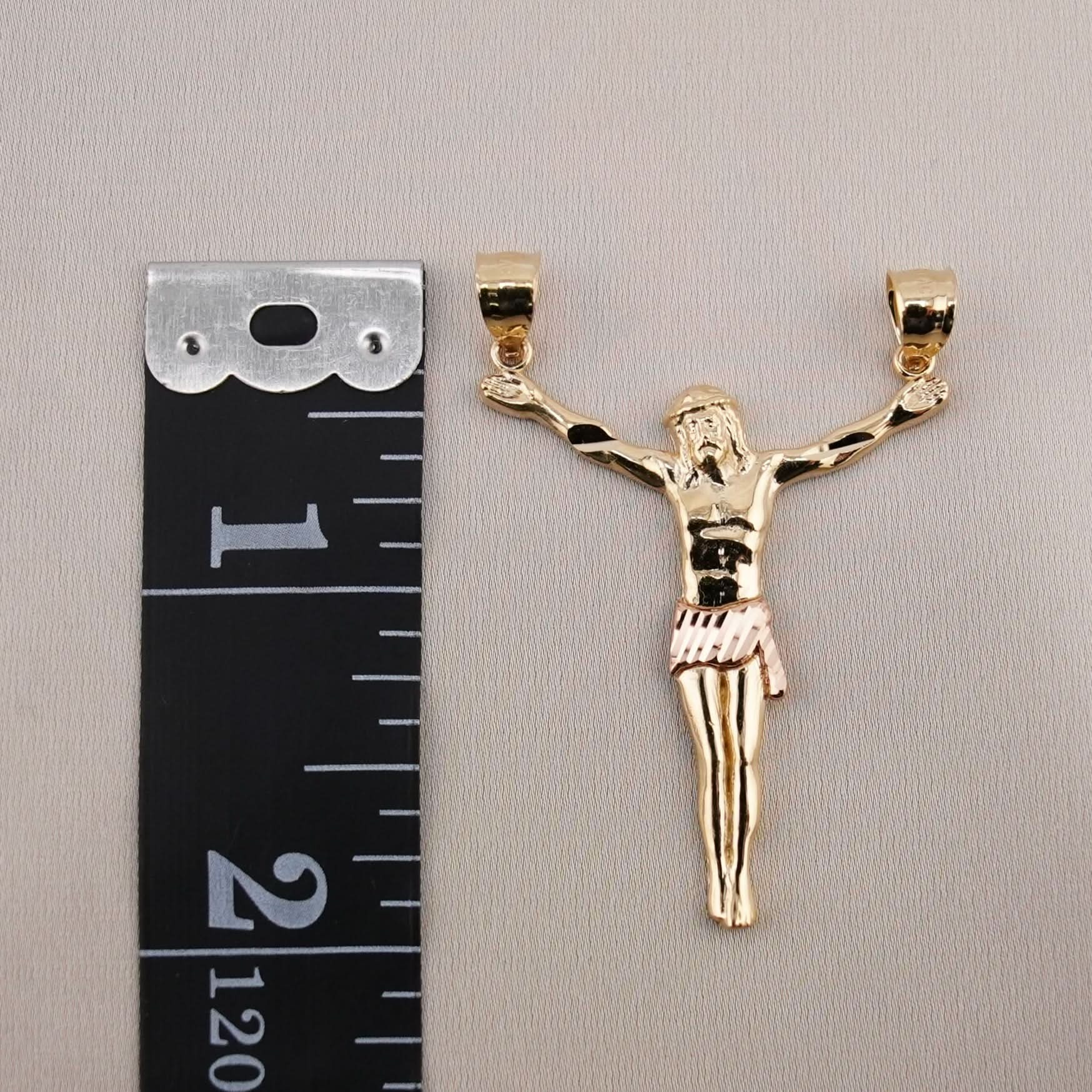 14k Gold Medium Jesus Pendant