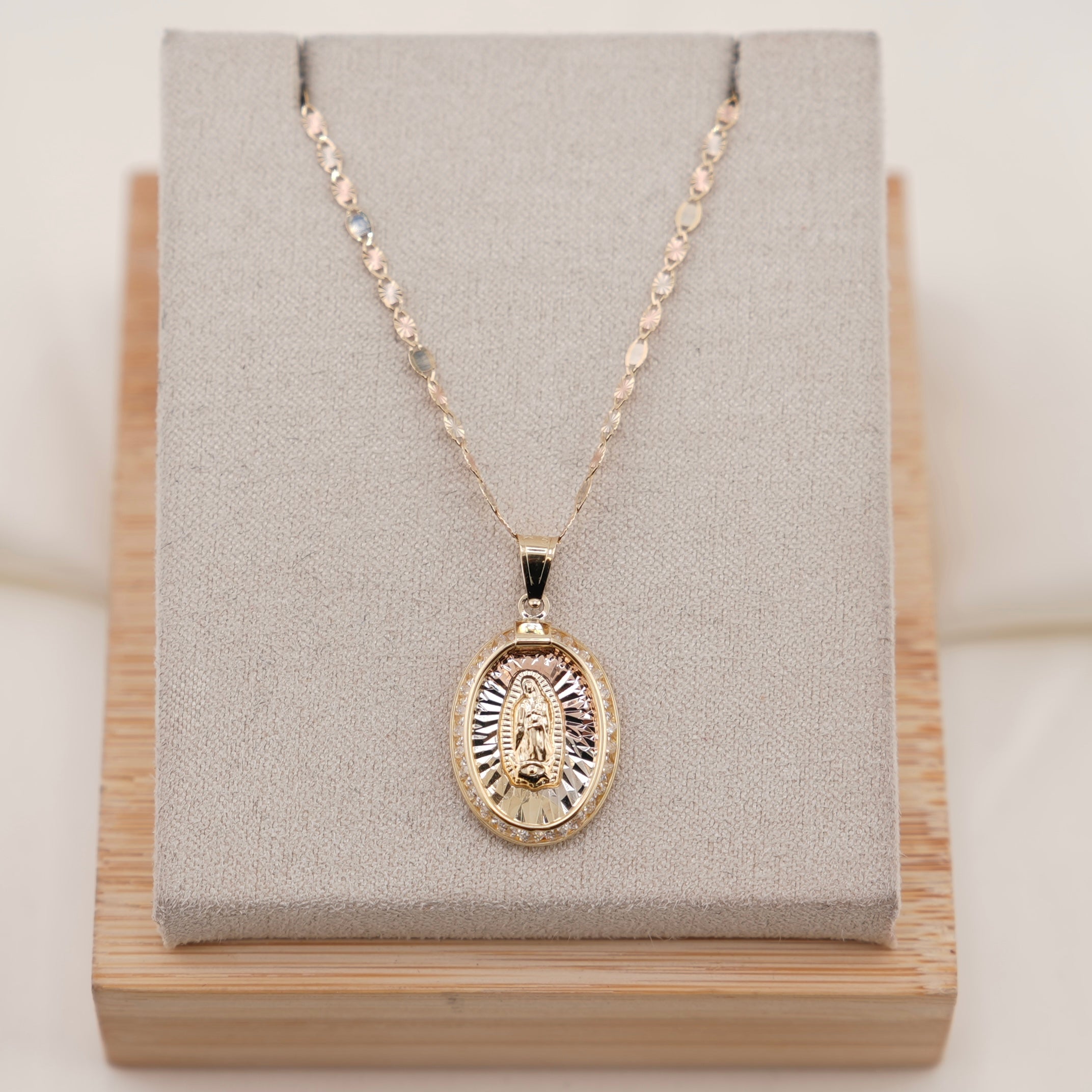 14k Gold Virgencita Chain Set