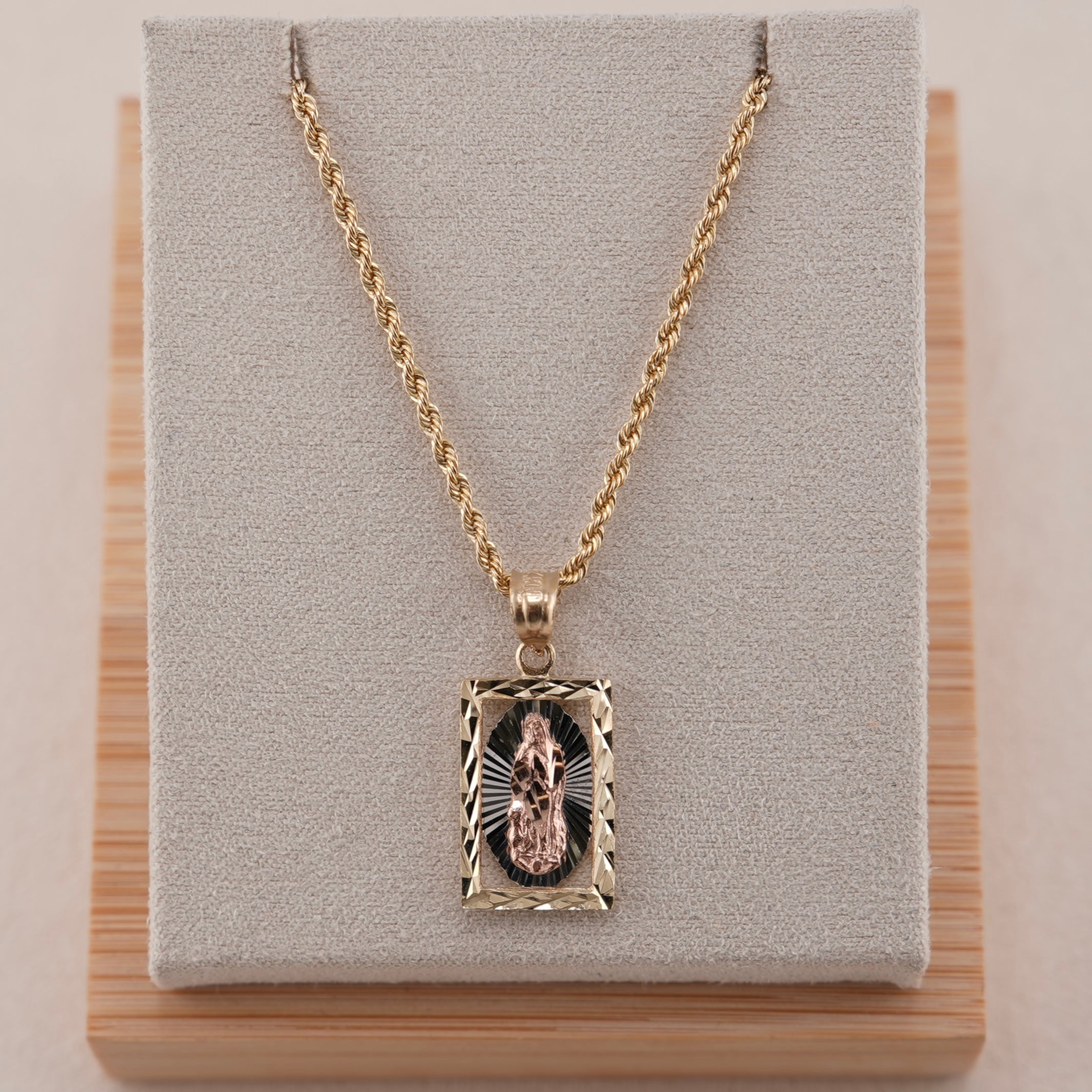 14k Gold Virgencita Chain Set