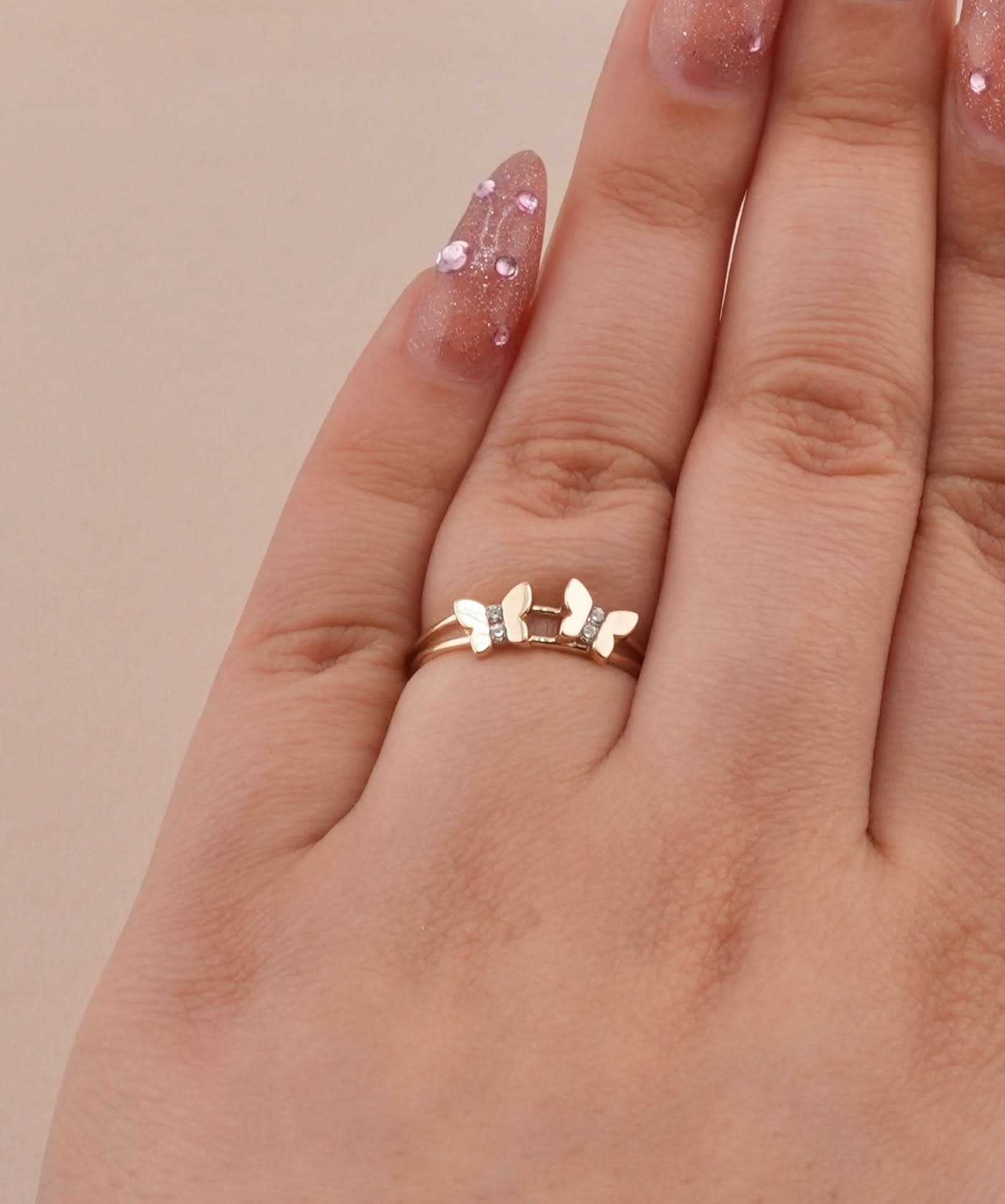 14K Gold Butterfly Women’s Ring