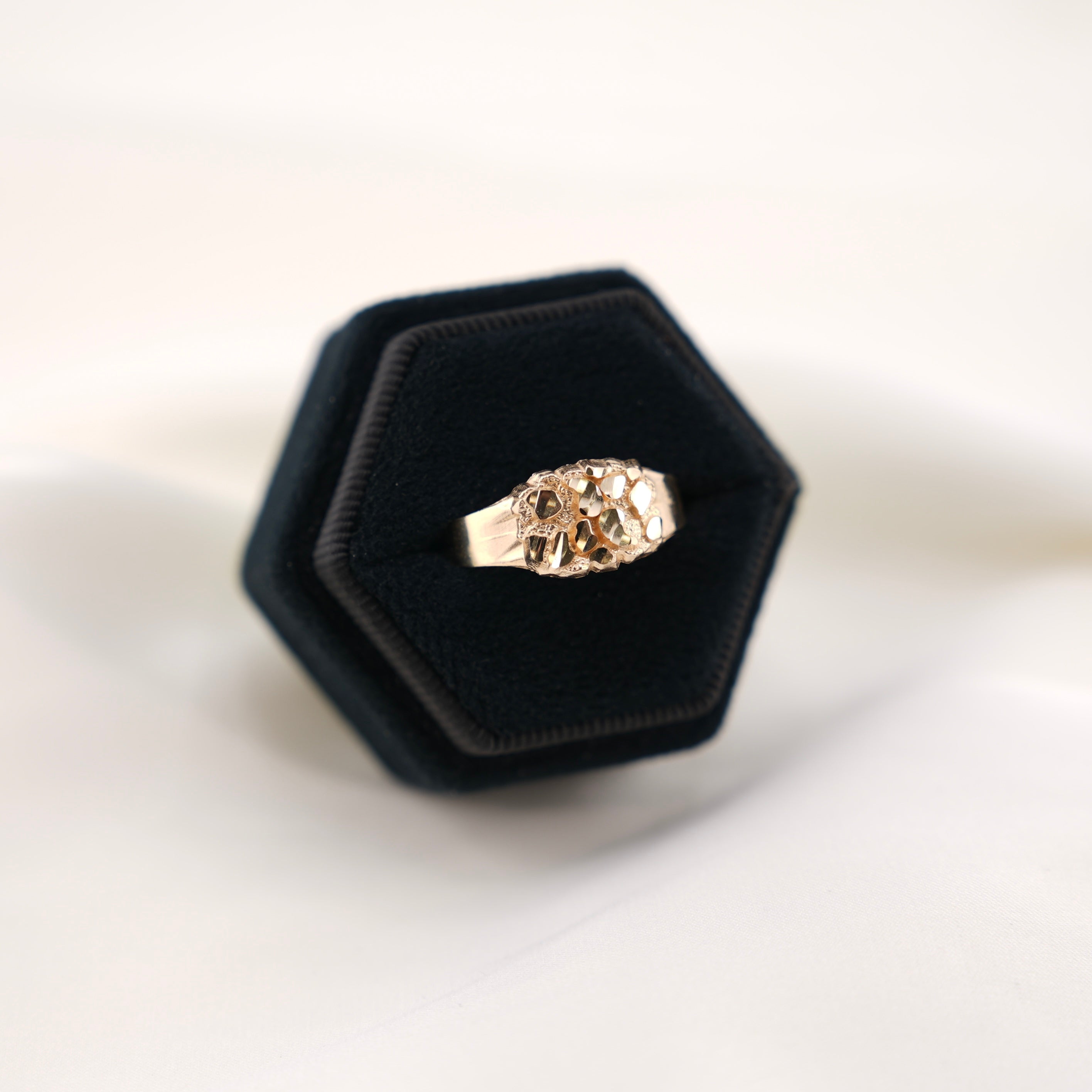 14k Gold Nugget Ring