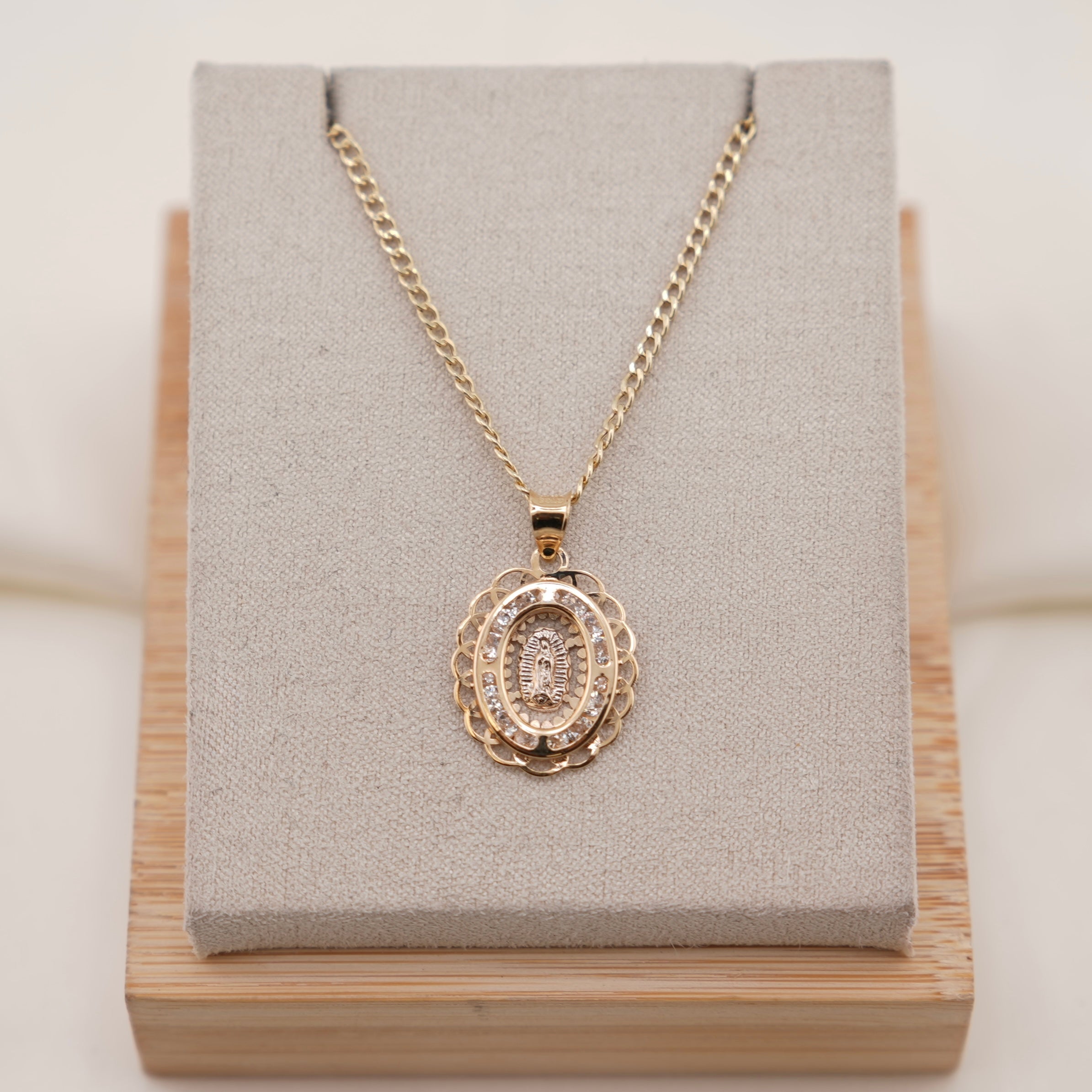 14k Gold Virgencita Chain Set