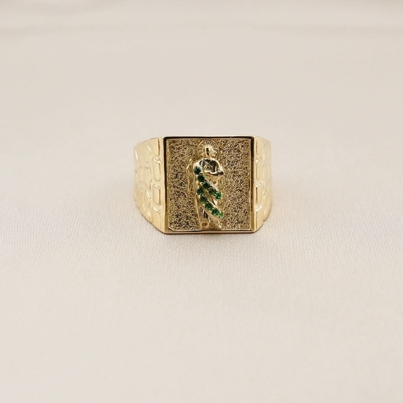 14k Gold San Judas Ring
