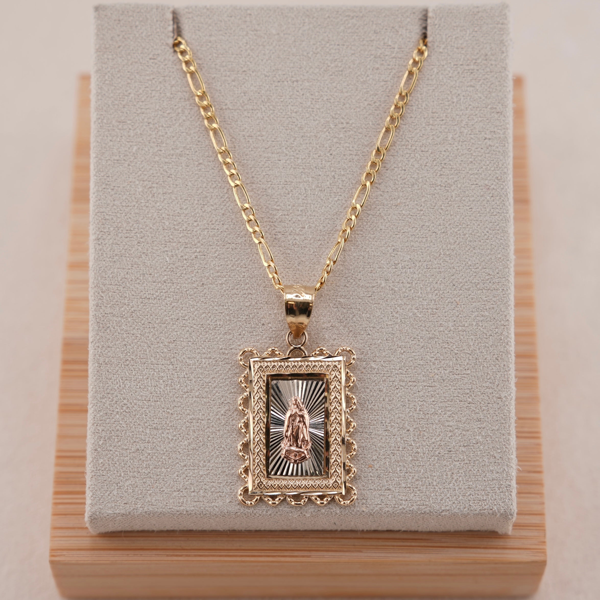 14k Gold Virgencita Chain Set