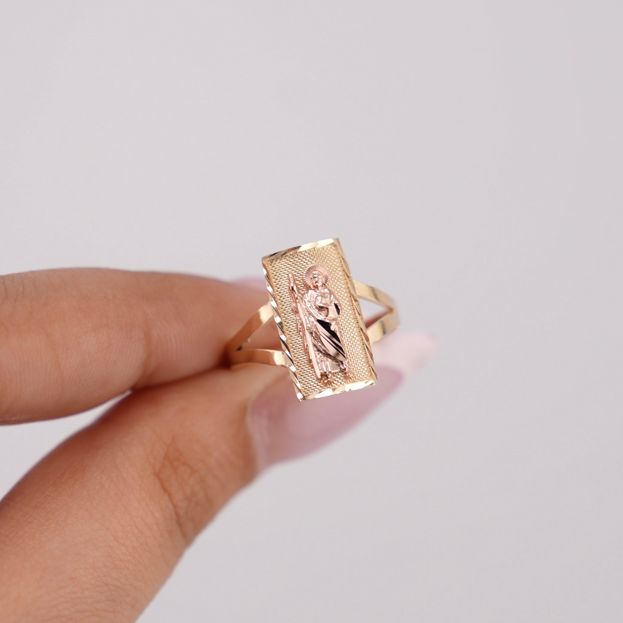 14k Gold San Judas Ring