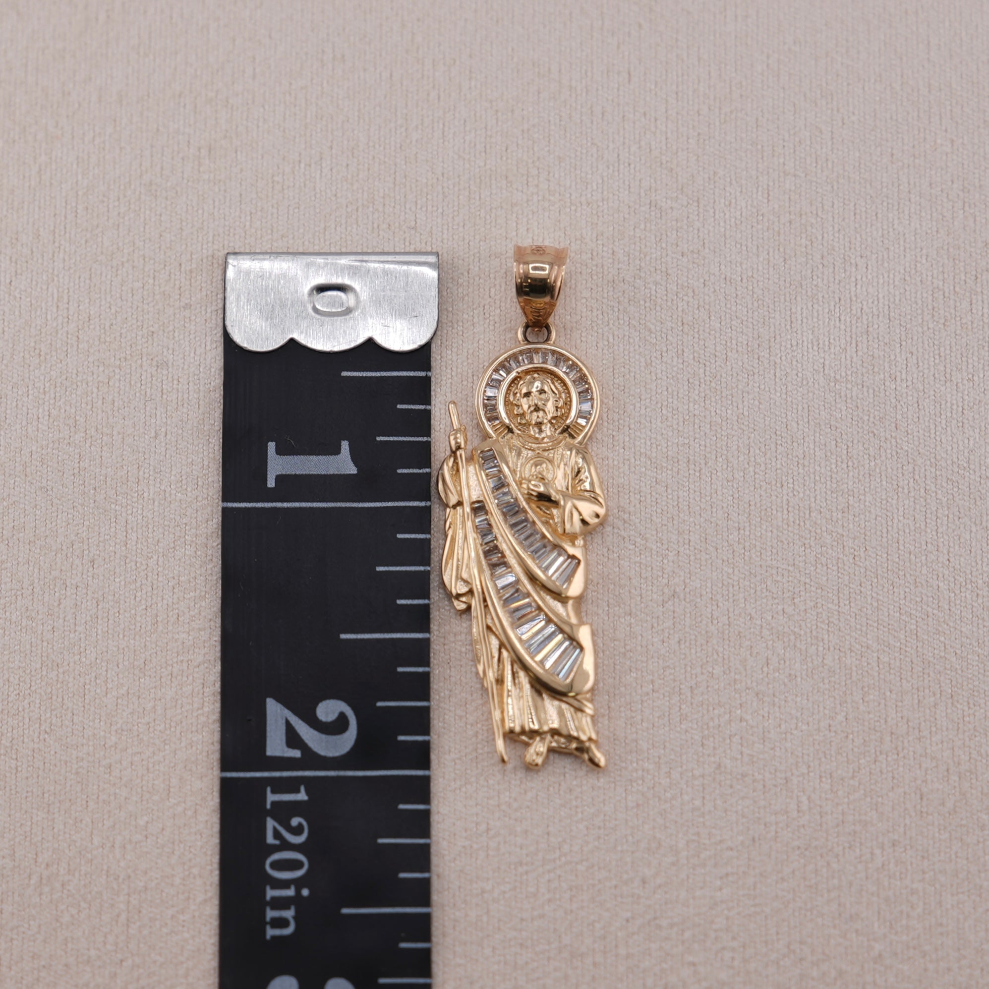 14k Gold San Judas Pendant