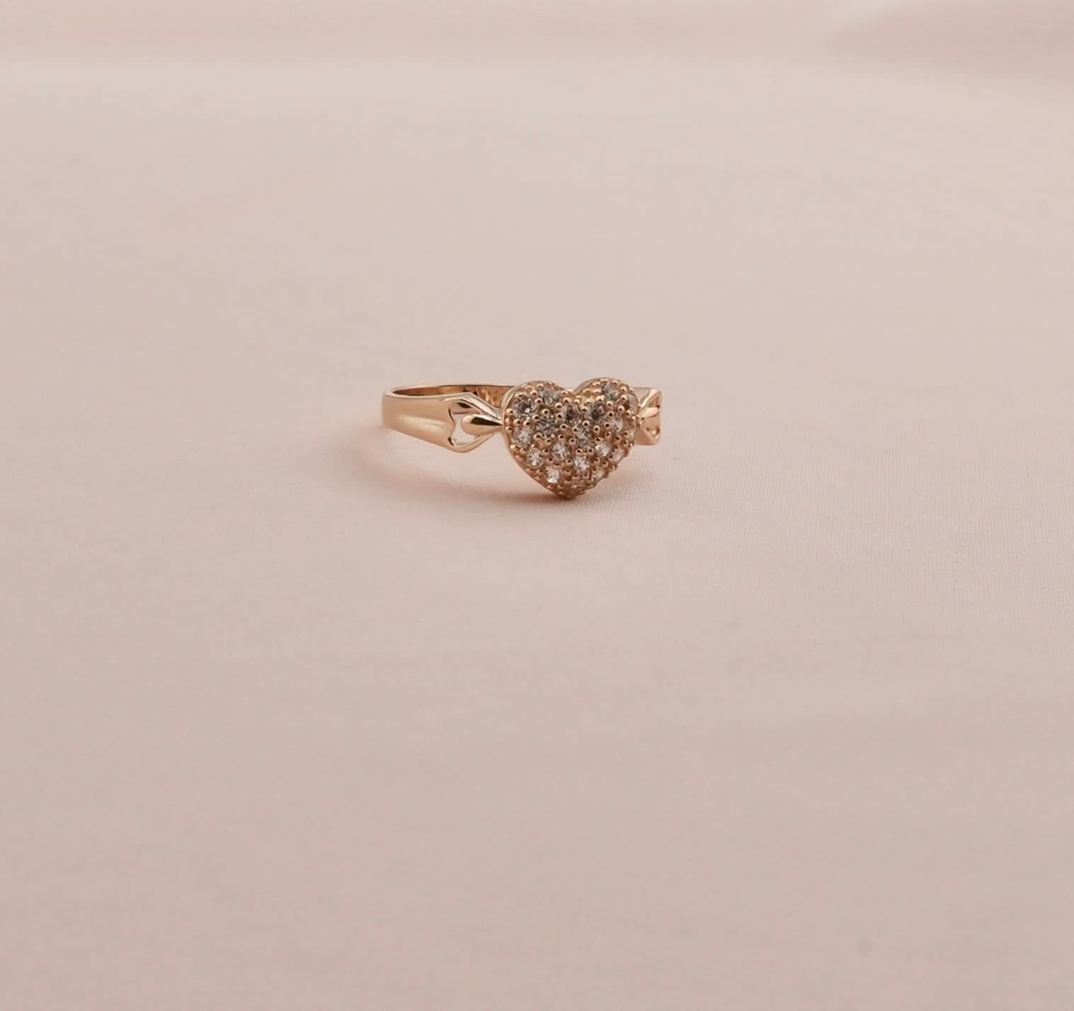 14K Gold Heart Women’s Ring