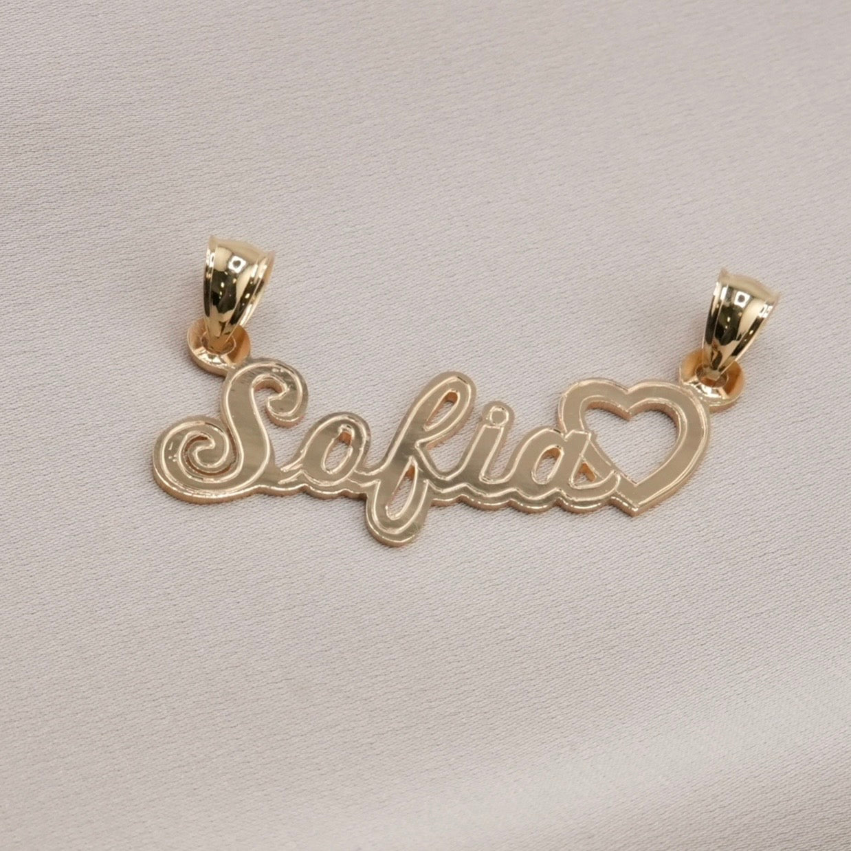 14k Gold Custom Name Plate