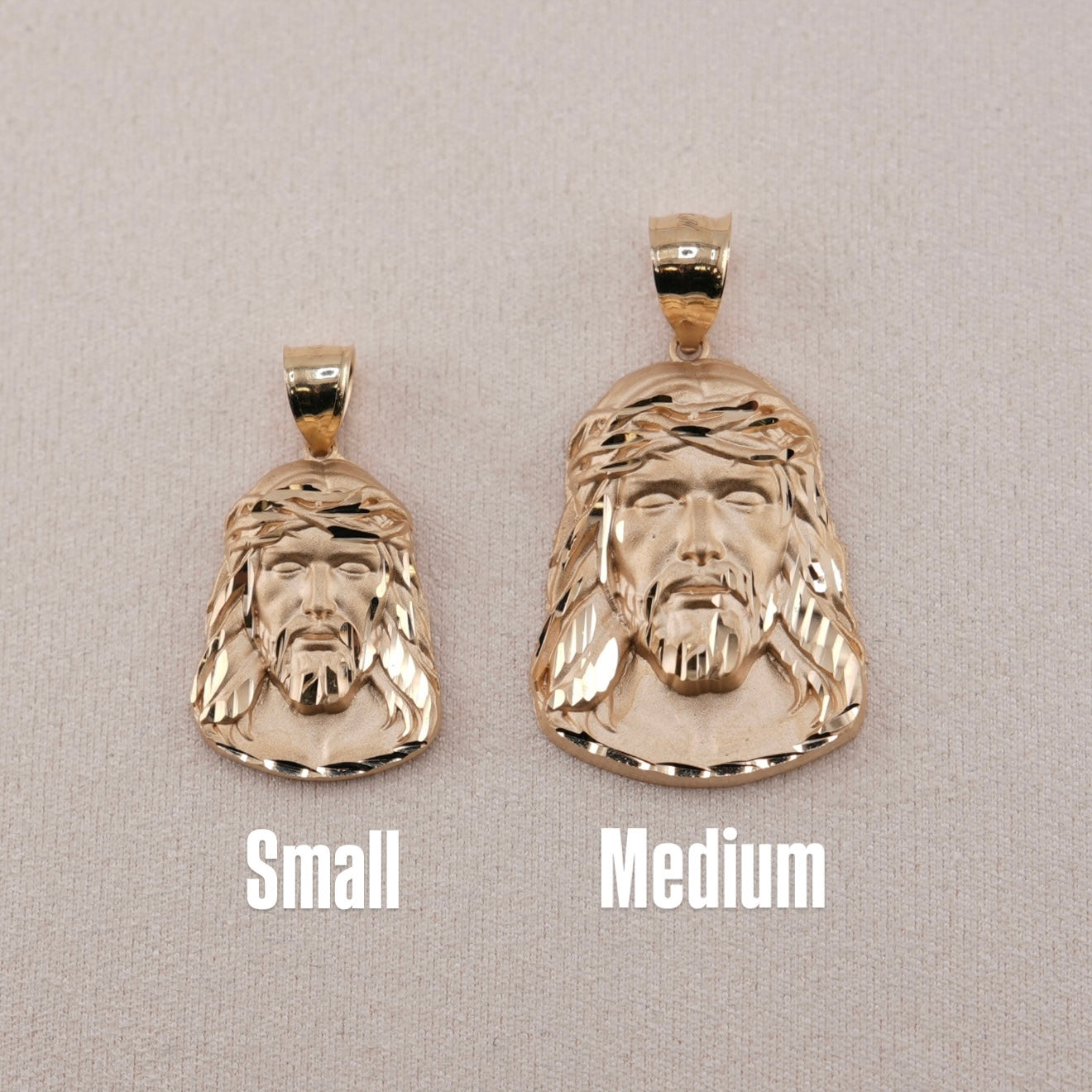 14k Gold Small Jesus Pendant