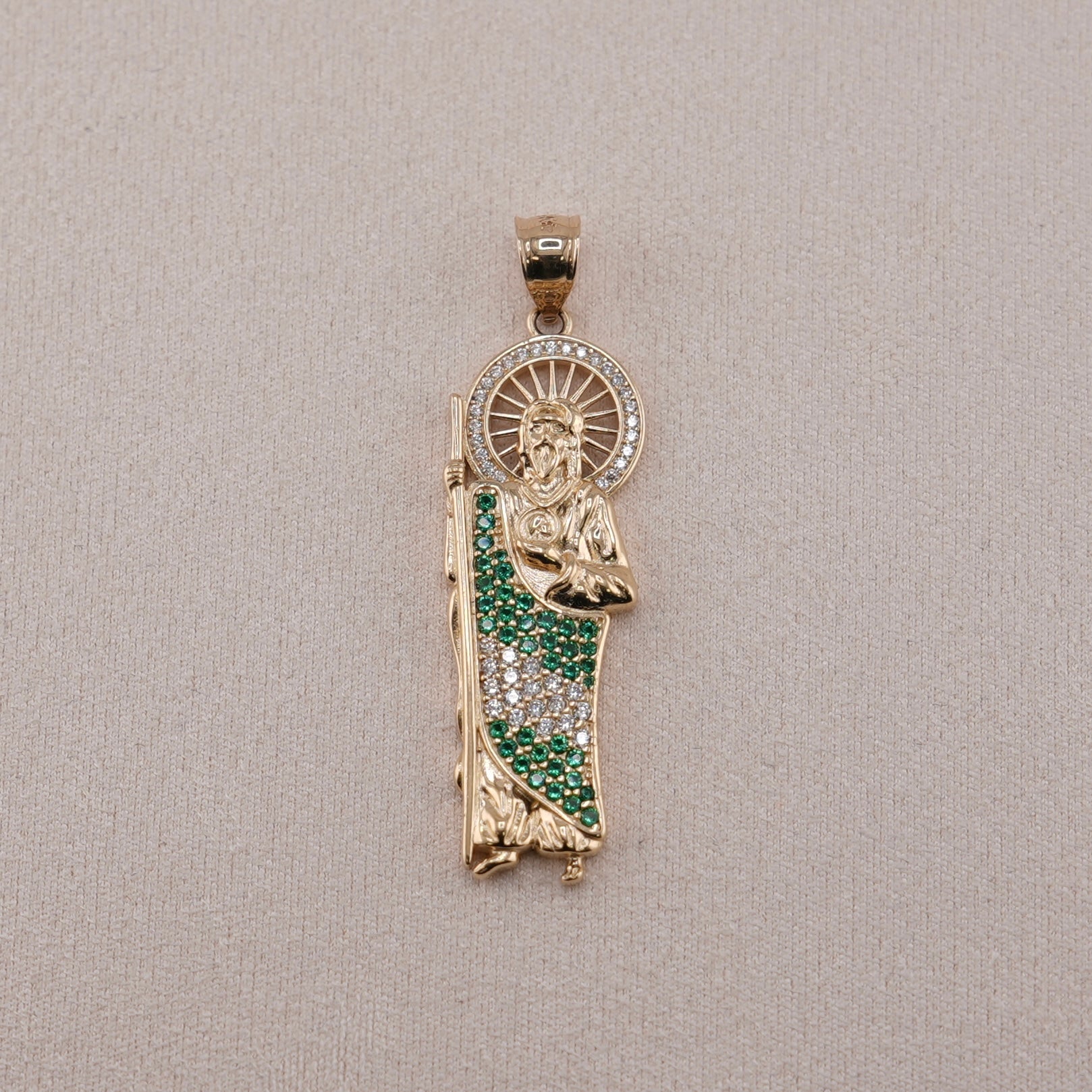 14k Gold San Judas Pendant