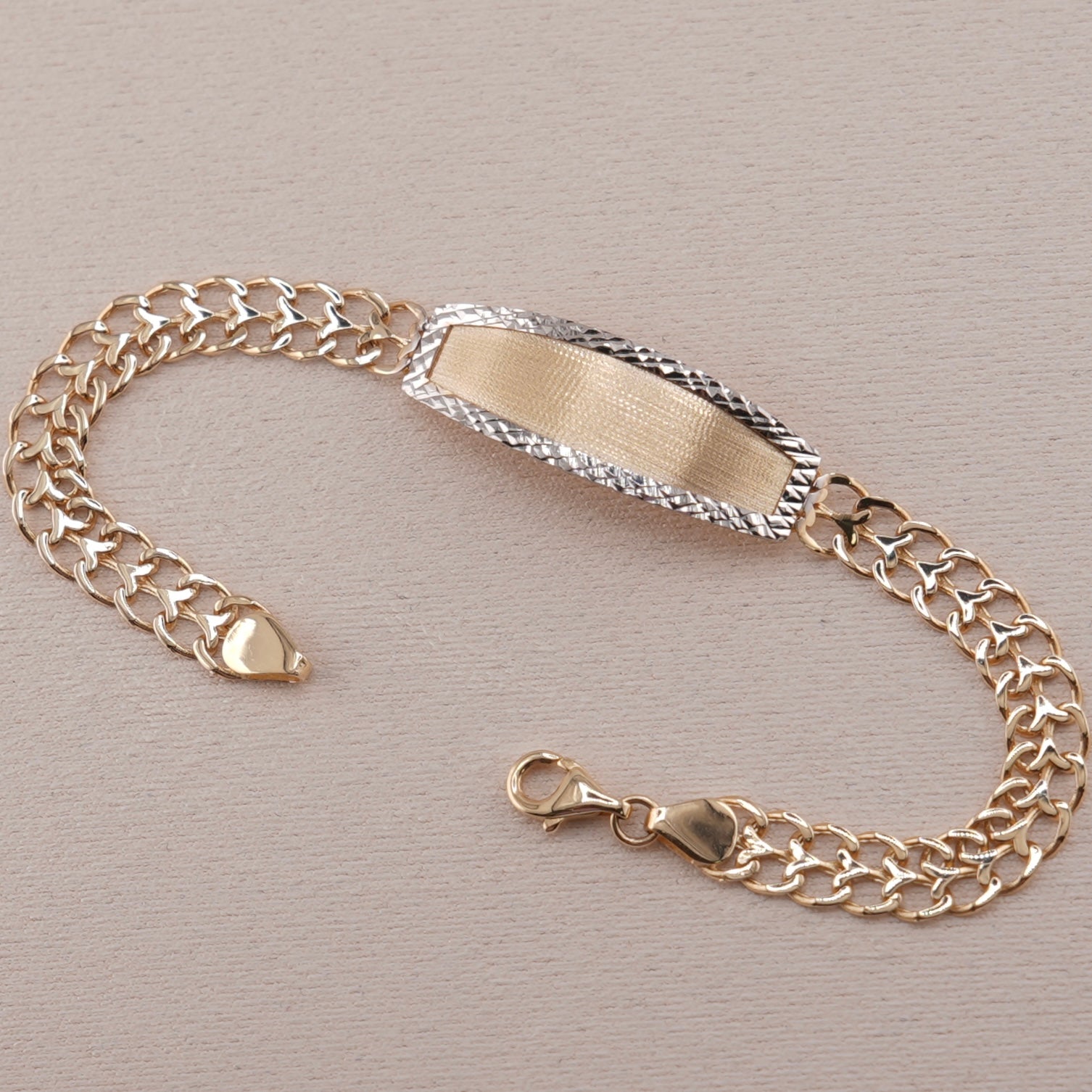 14k Gold Kid’s Petatillo ID Bracelet 6mm