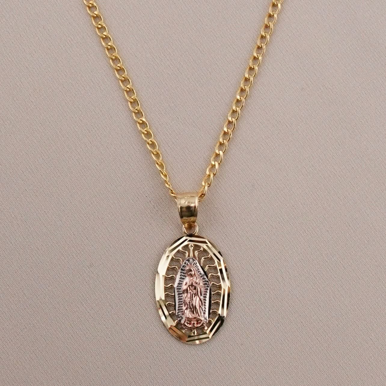 14k Gold Virgencita Chain Set