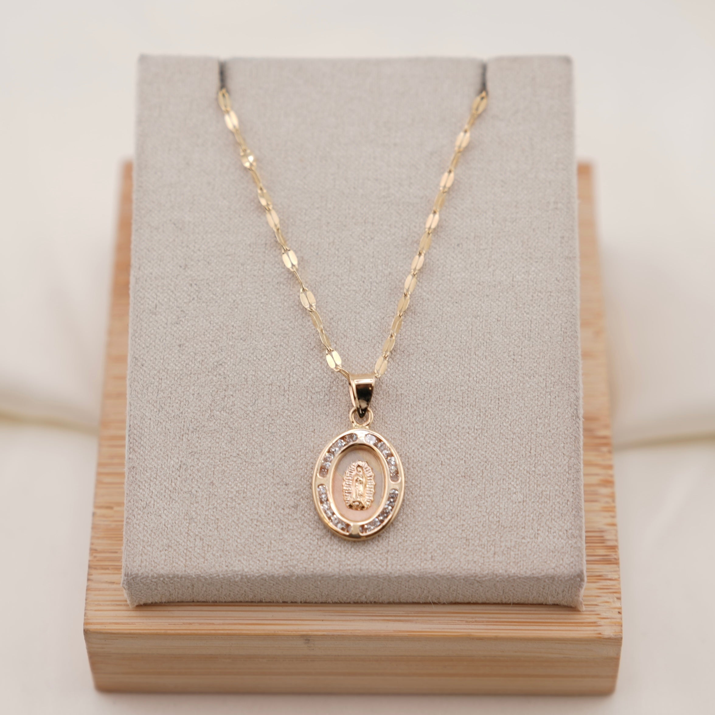 14k Gold Virgencita Chain Set
