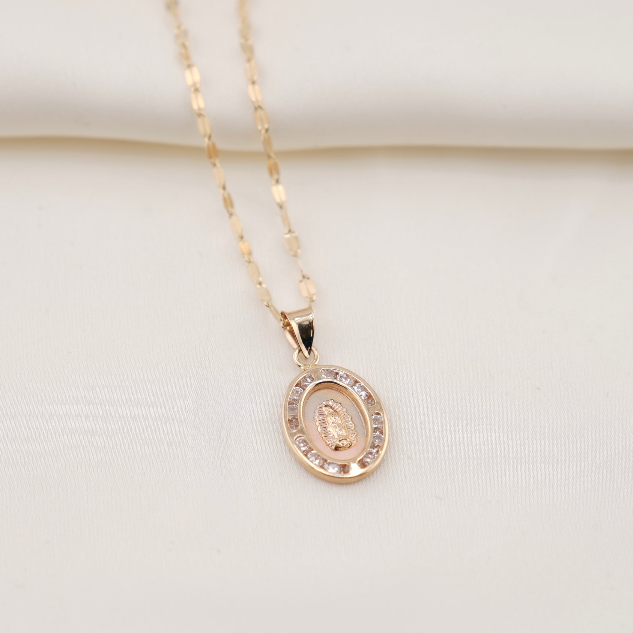 14k Gold Virgencita Chain Set