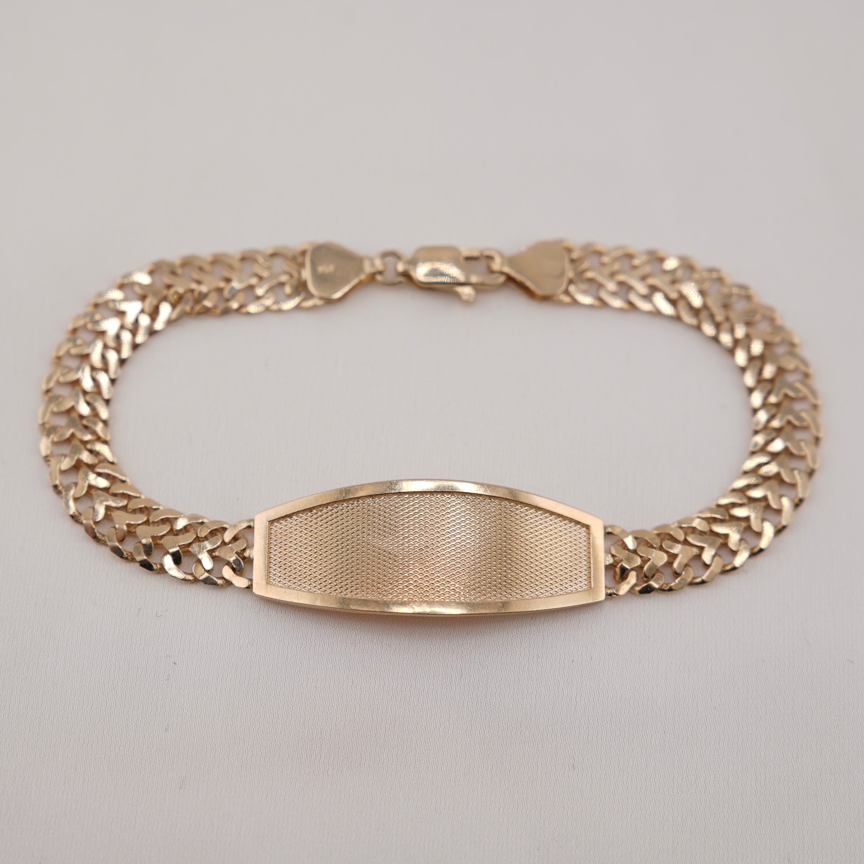 14k Gold ID Bracelet