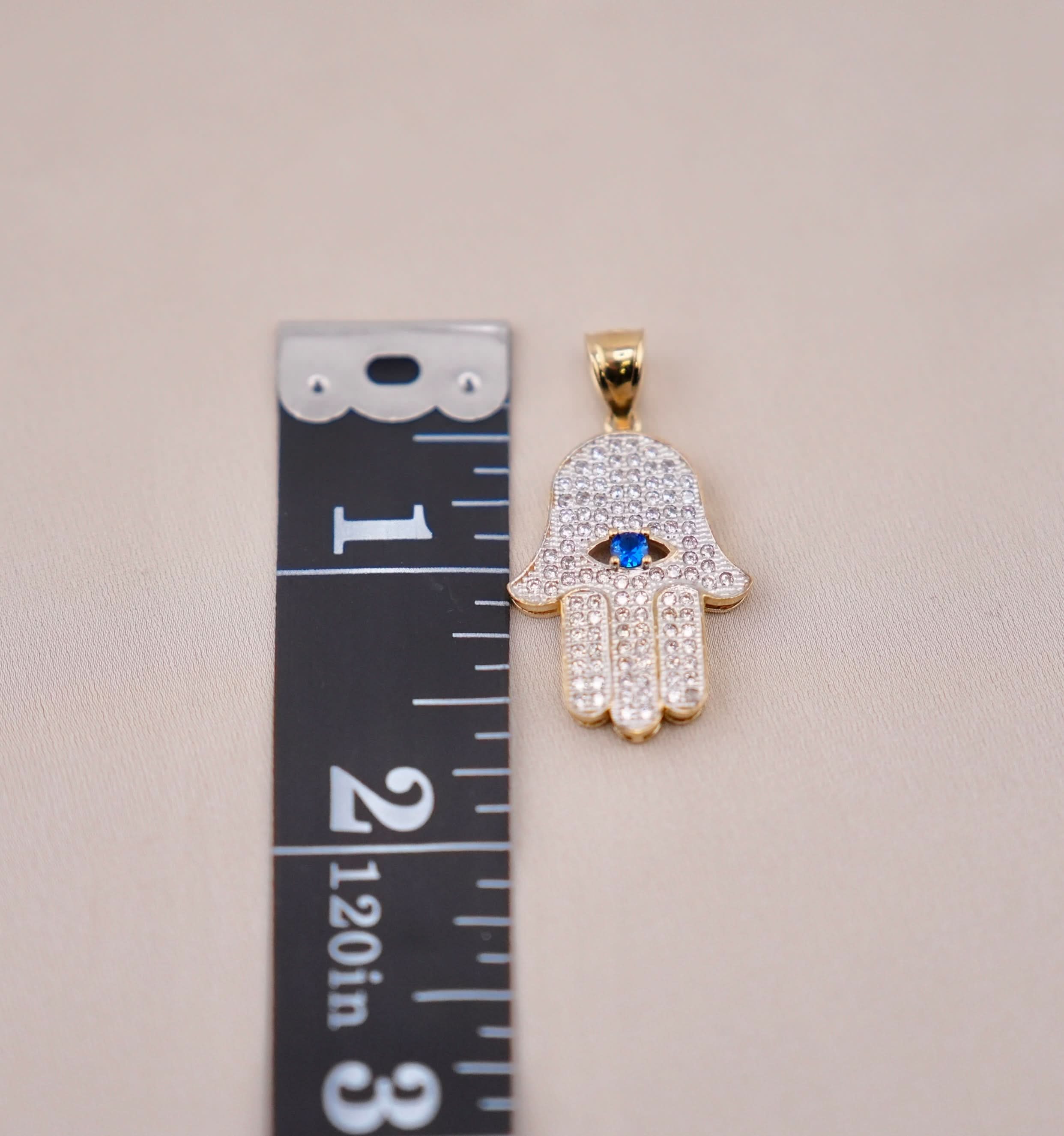 14k Gold Large Gold Hamsa Chain Set