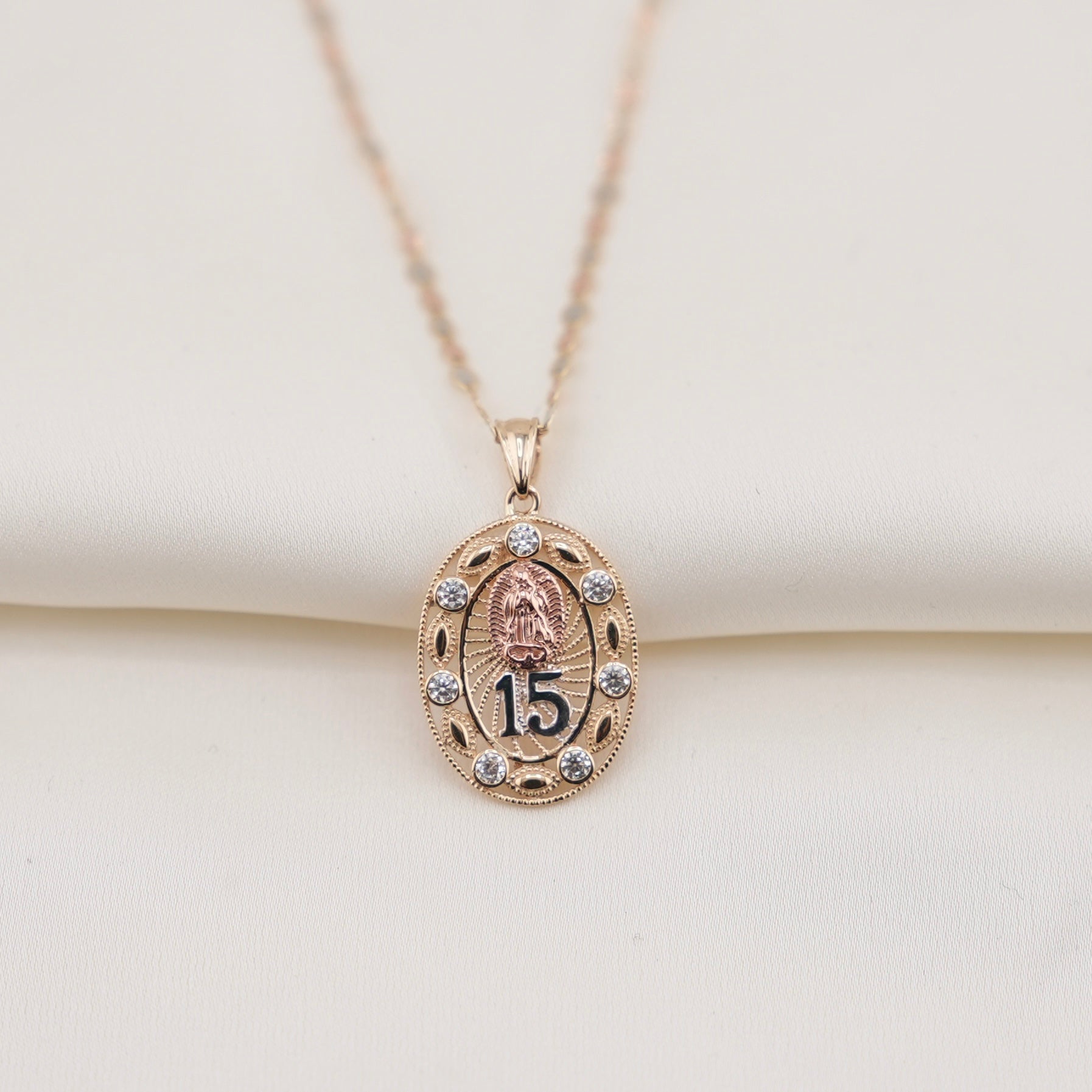 14k Gold Quinceañera Chain Set