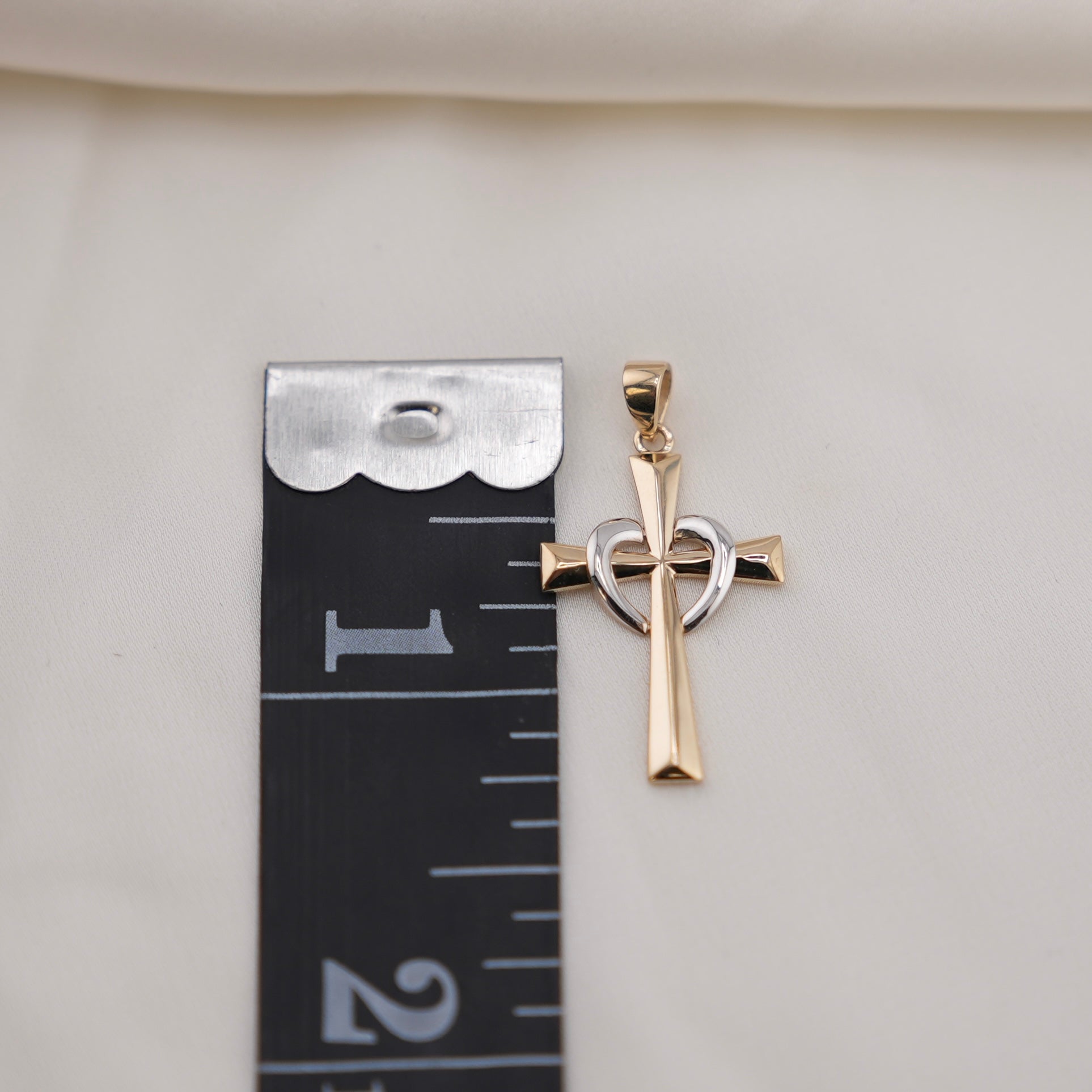 14k Gold Cross Chain Set