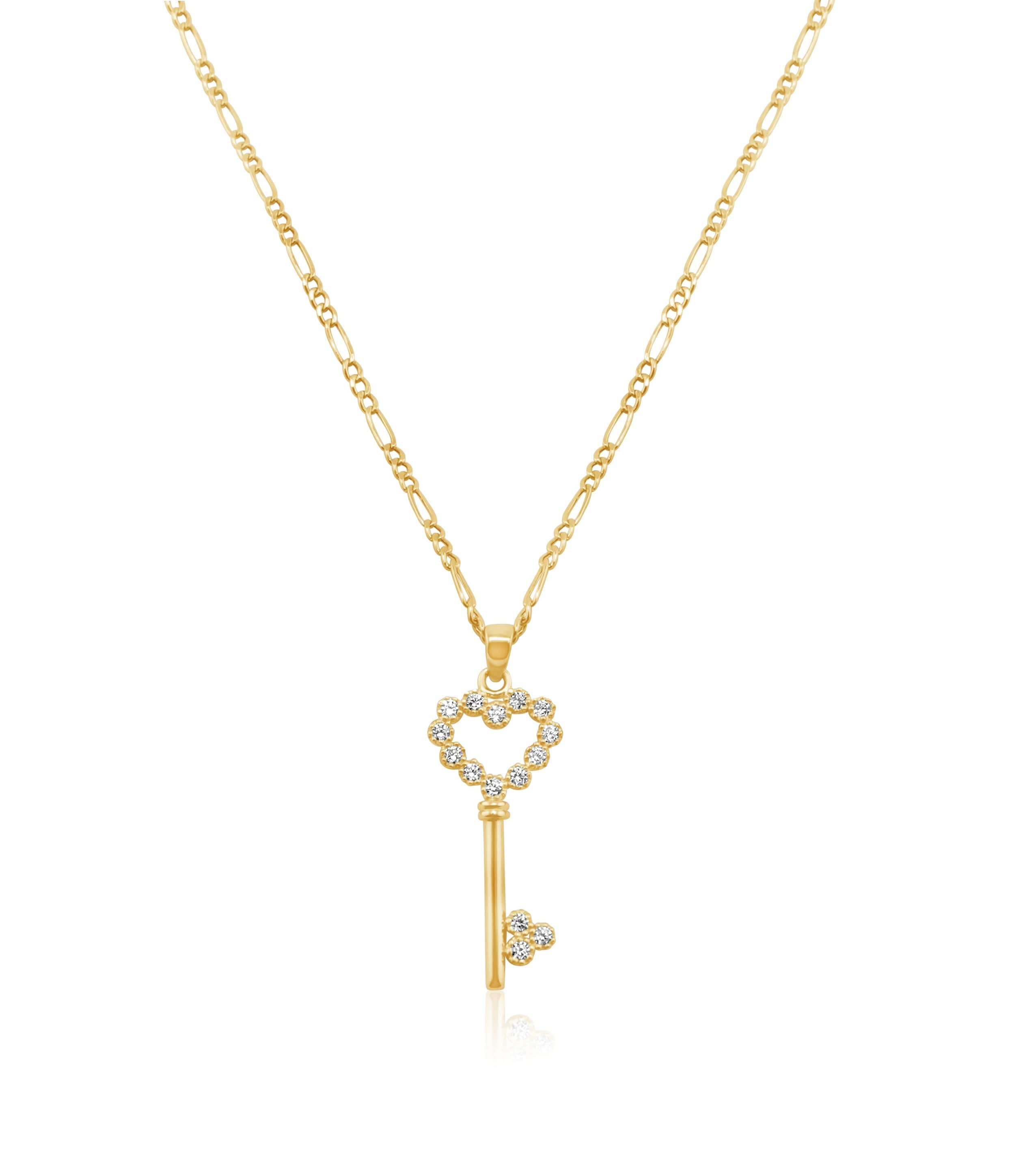 14K Gold Key Chain Set