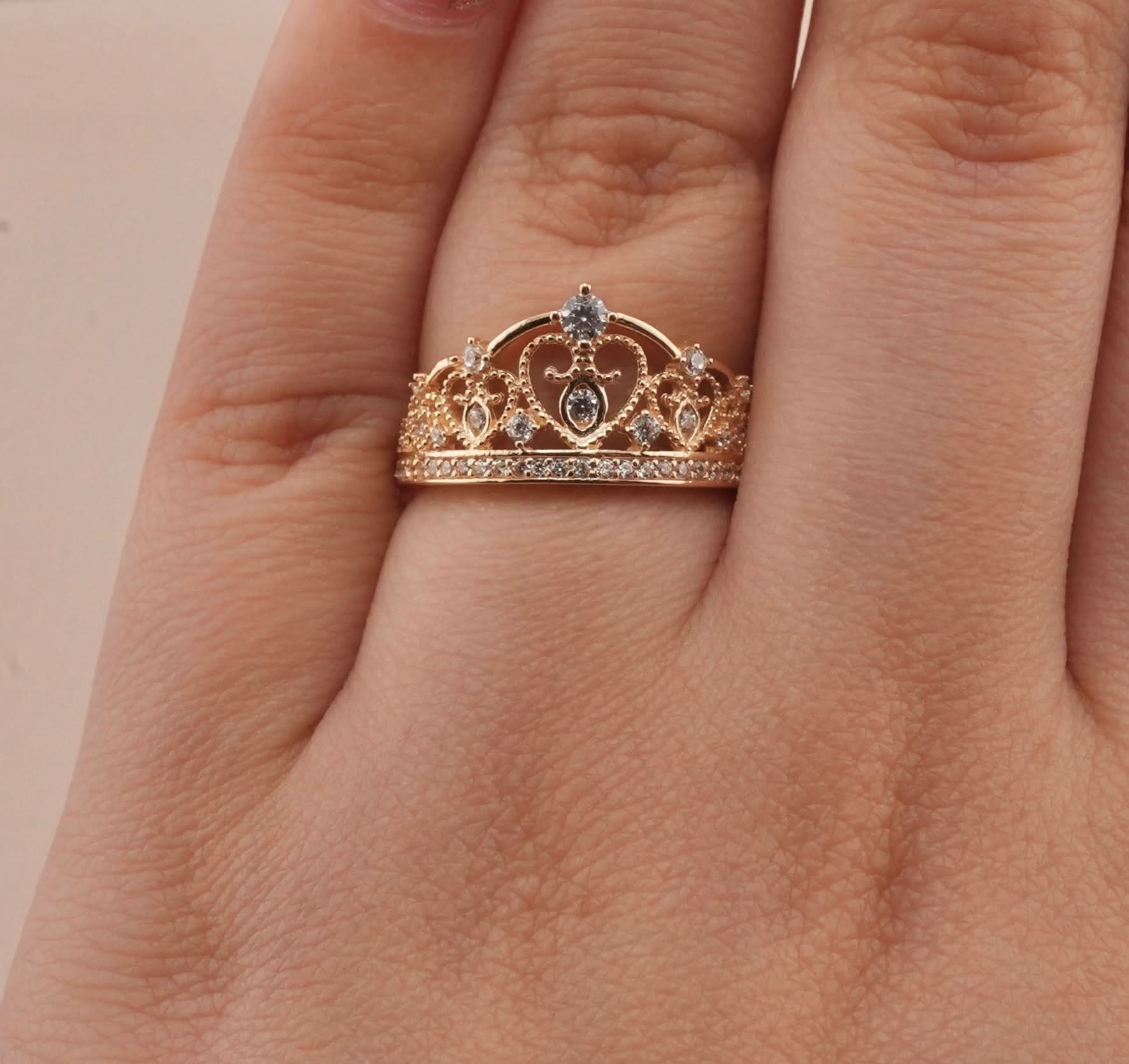14K Gold Crown Women’s Ring