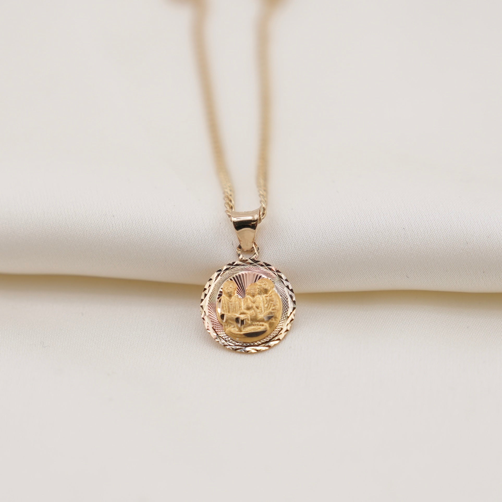 14k Gold Baptism Chain Set