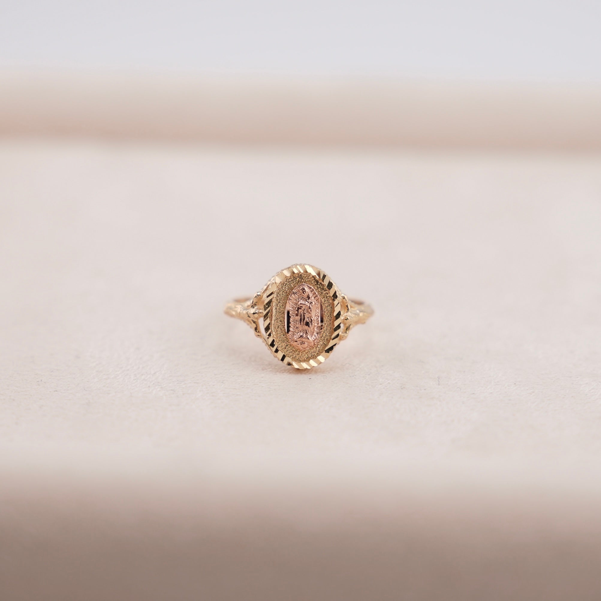 14k Gold Virgencita Ring