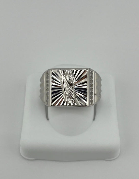 925 Silver San Judas Ring gmr00327