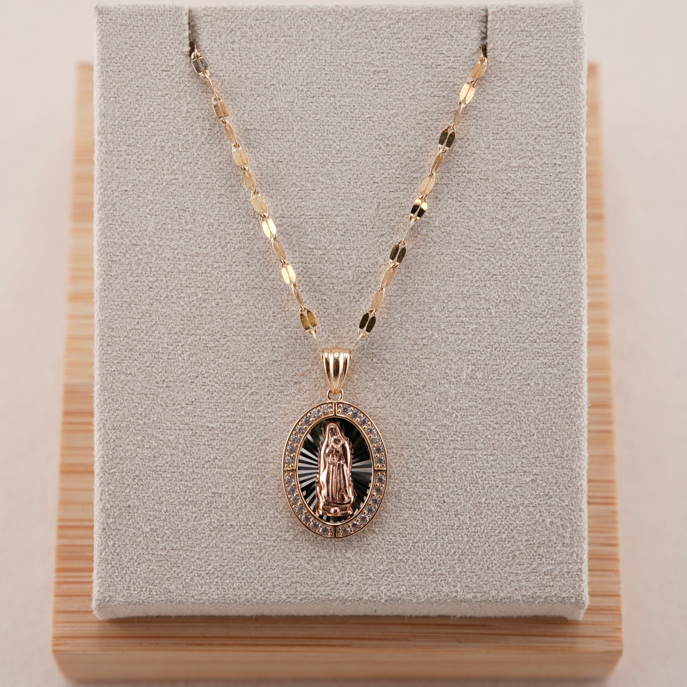 14k Gold Virgencita Chain Set