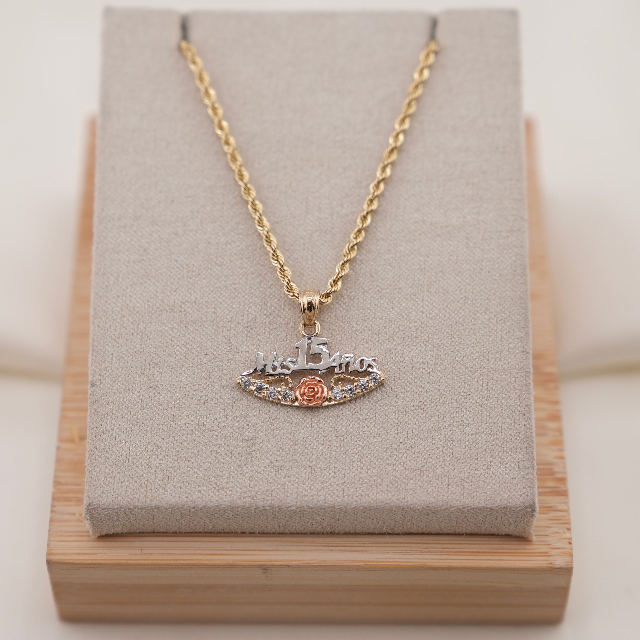14k Gold Quinceañera Chain Set