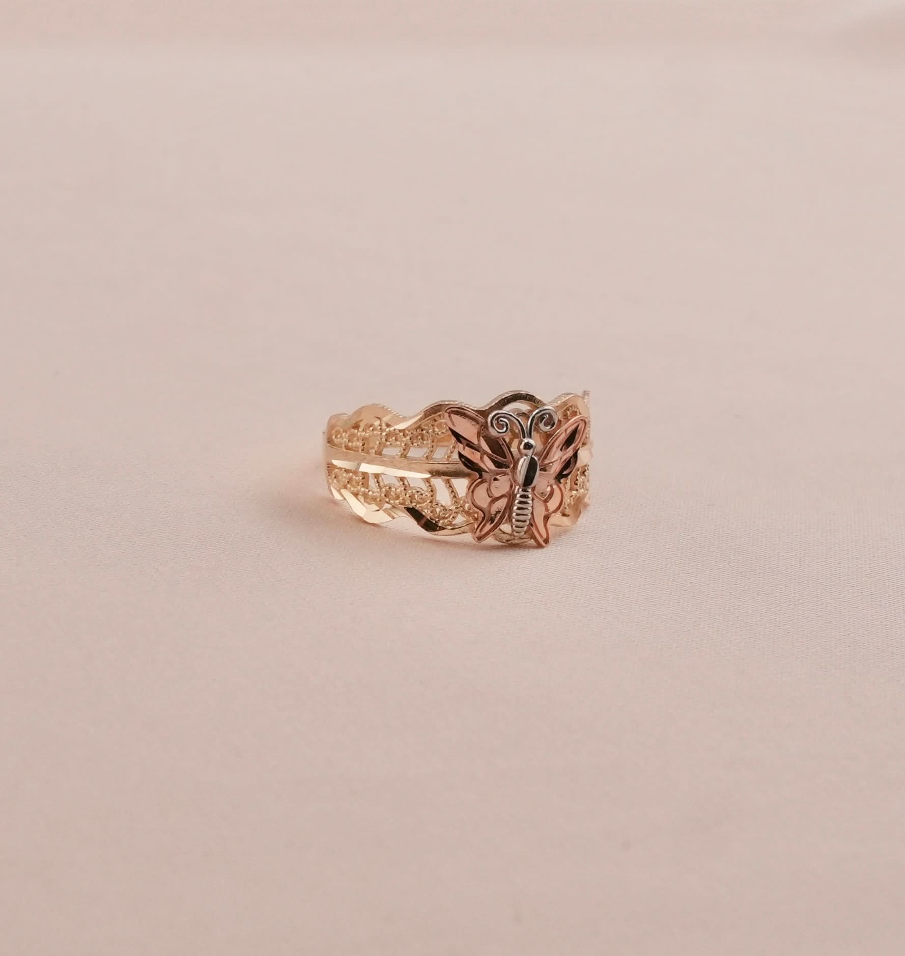 14K Gold Butterfly Women’s Ring