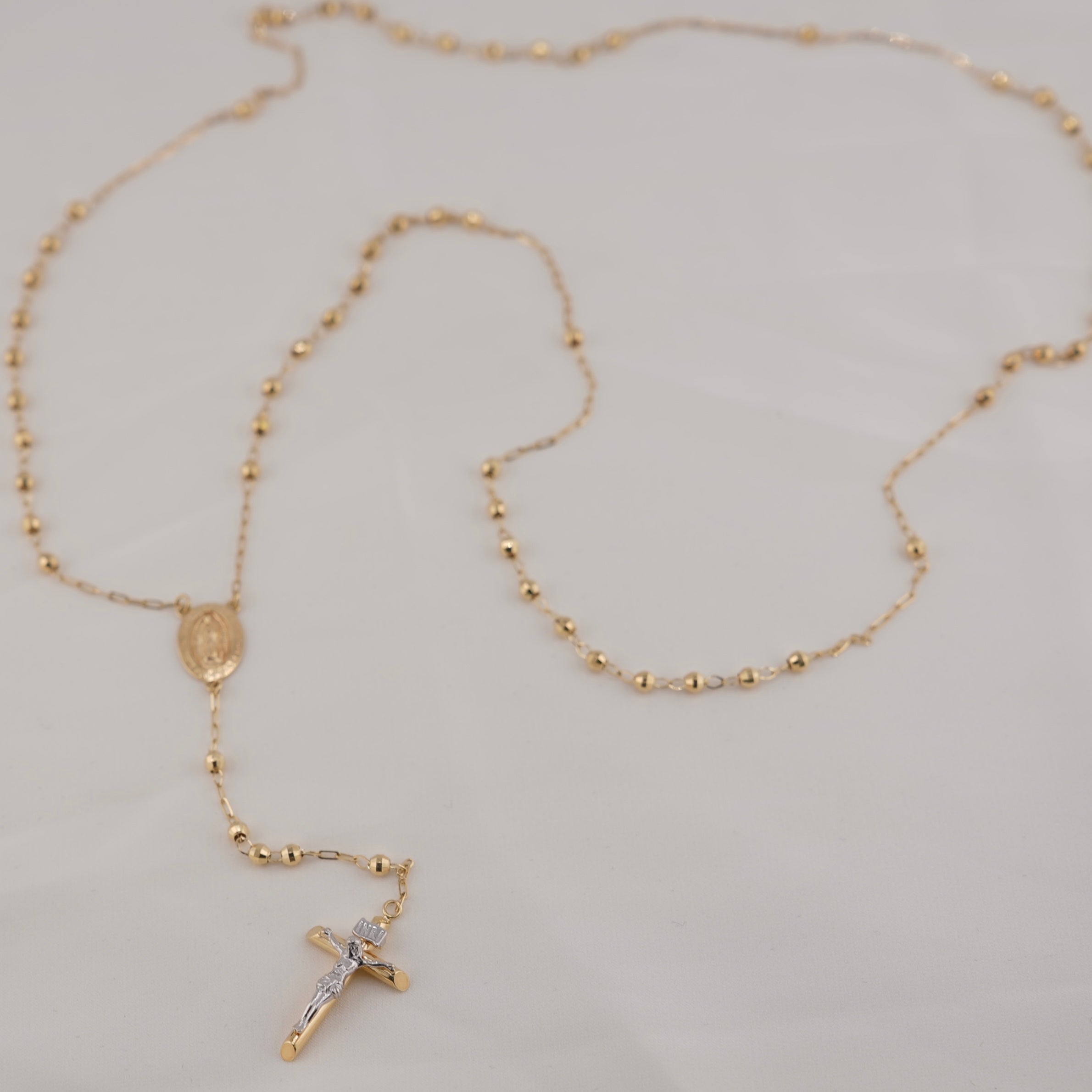14k Gold Rosary 3mm 26in