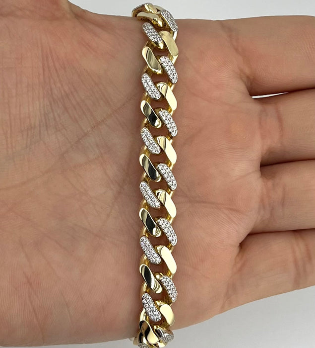 14k Gold Hollow Monaco Bracelet CH593