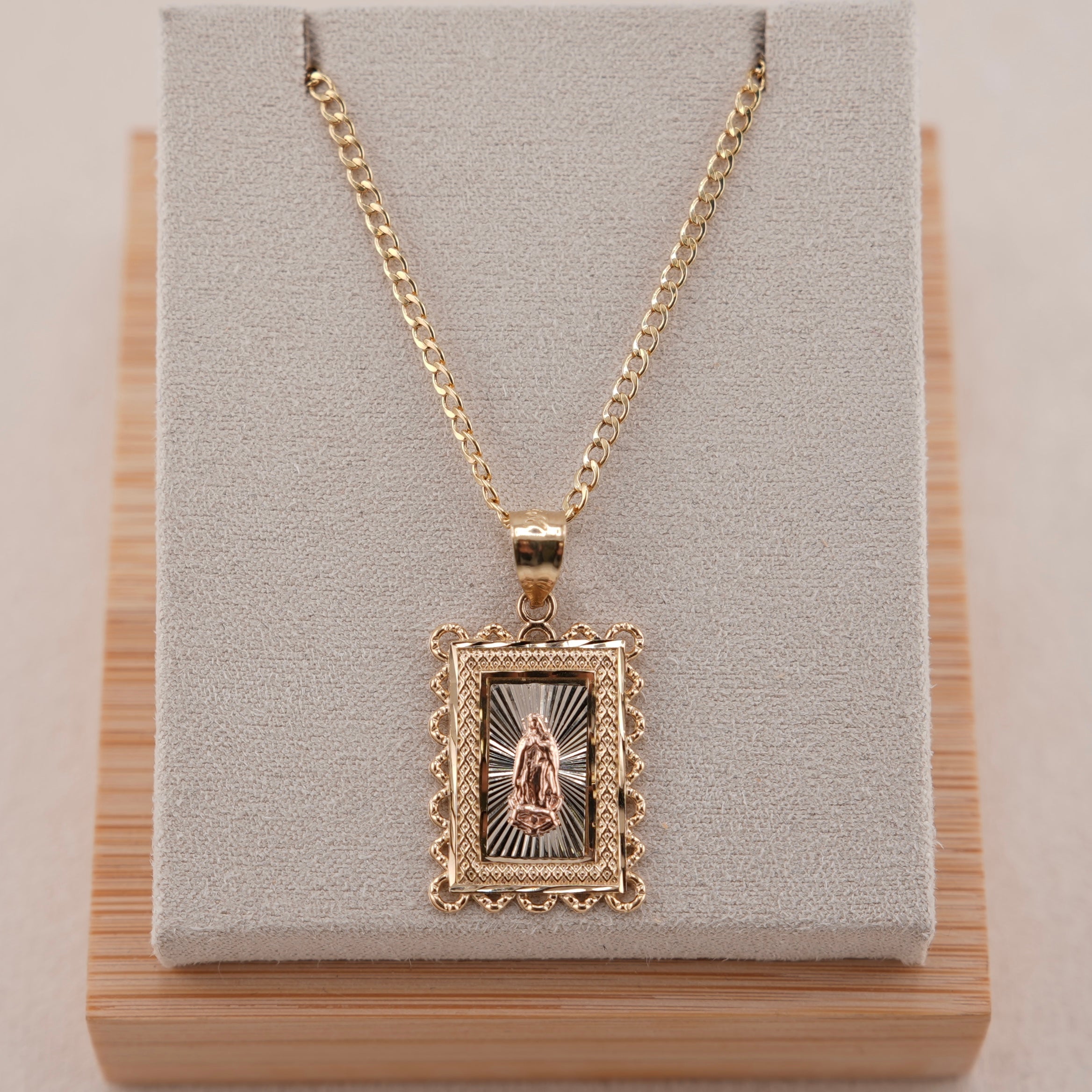 14k Gold Virgencita Chain Set
