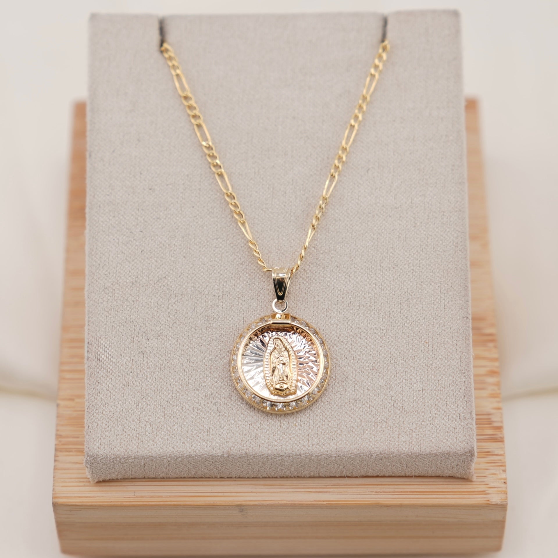 14k Gold Virgencita Chain Set