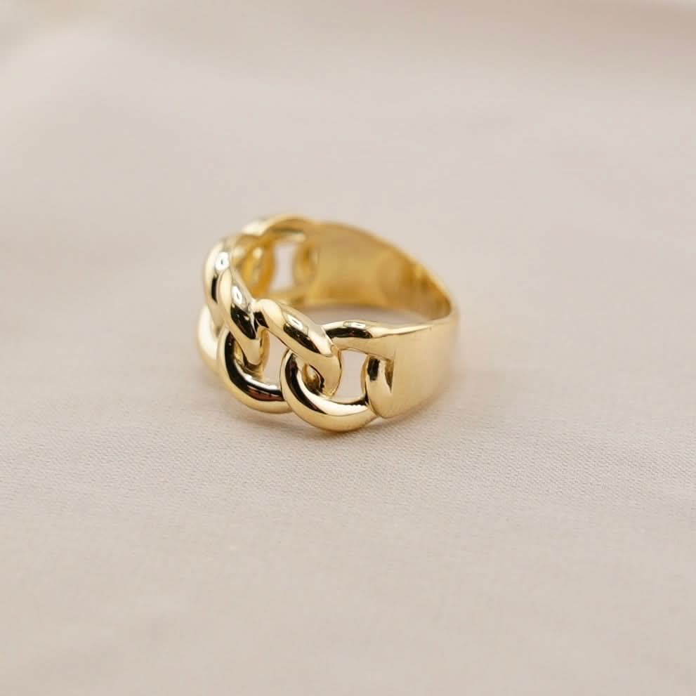 14k Gold Cuban Ring
