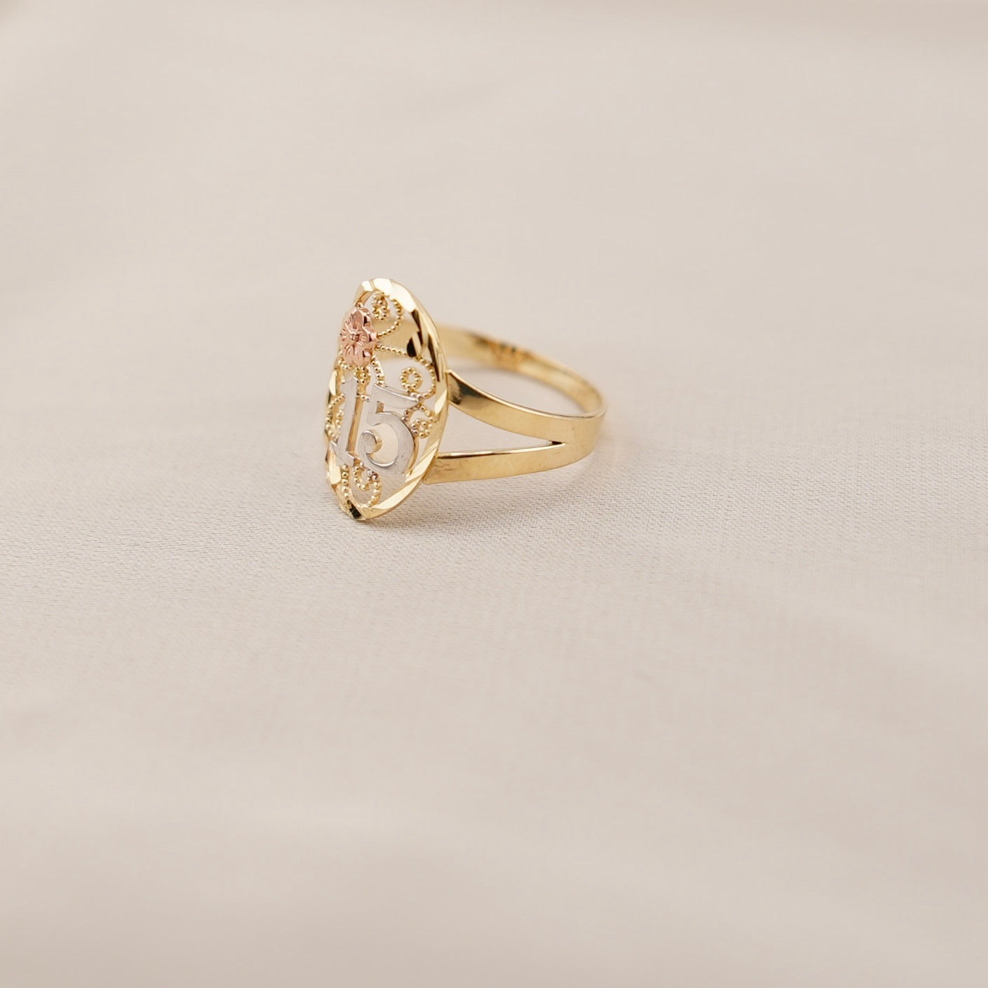 14k Gold Quince Ring