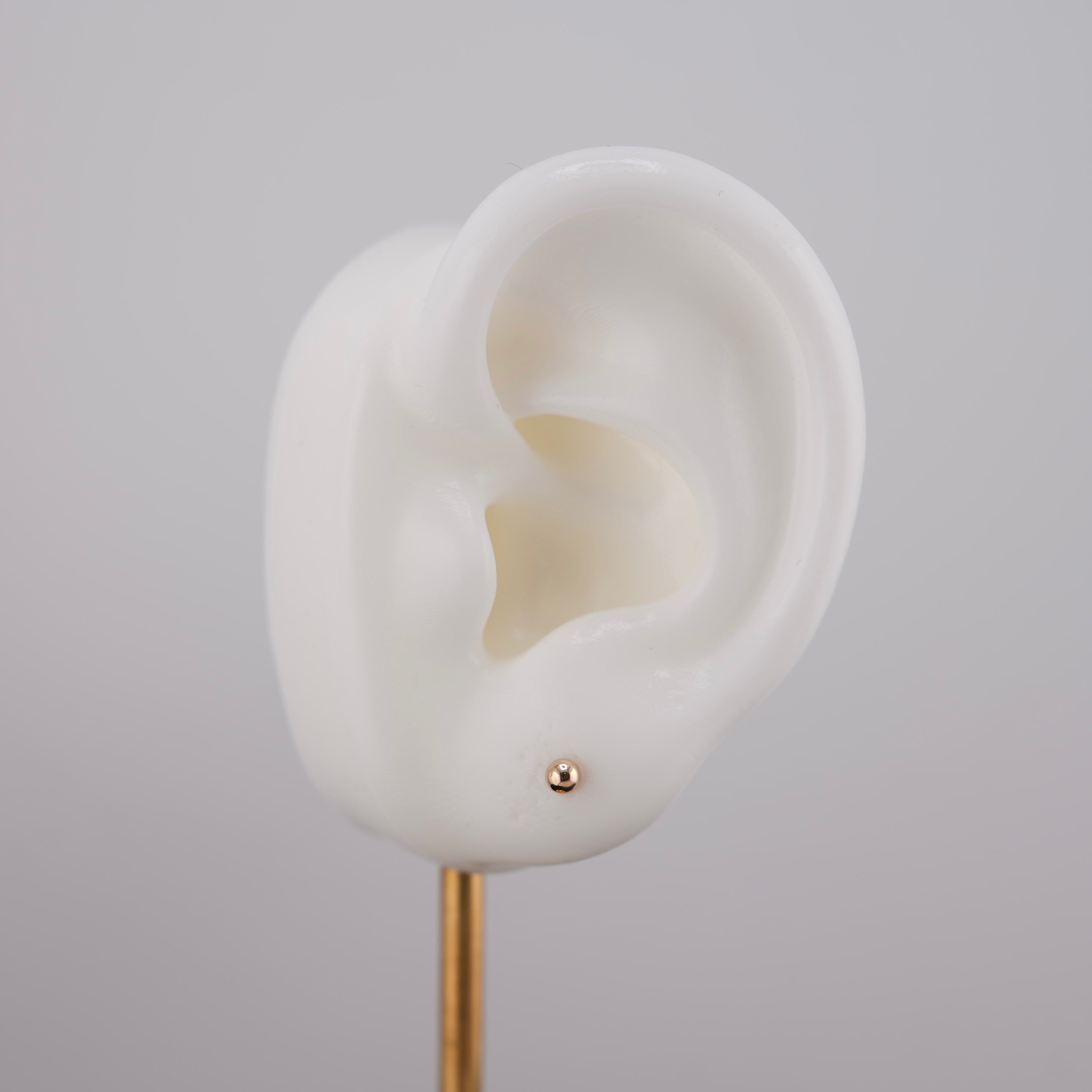 14k Gold 3mm Ball Earrings