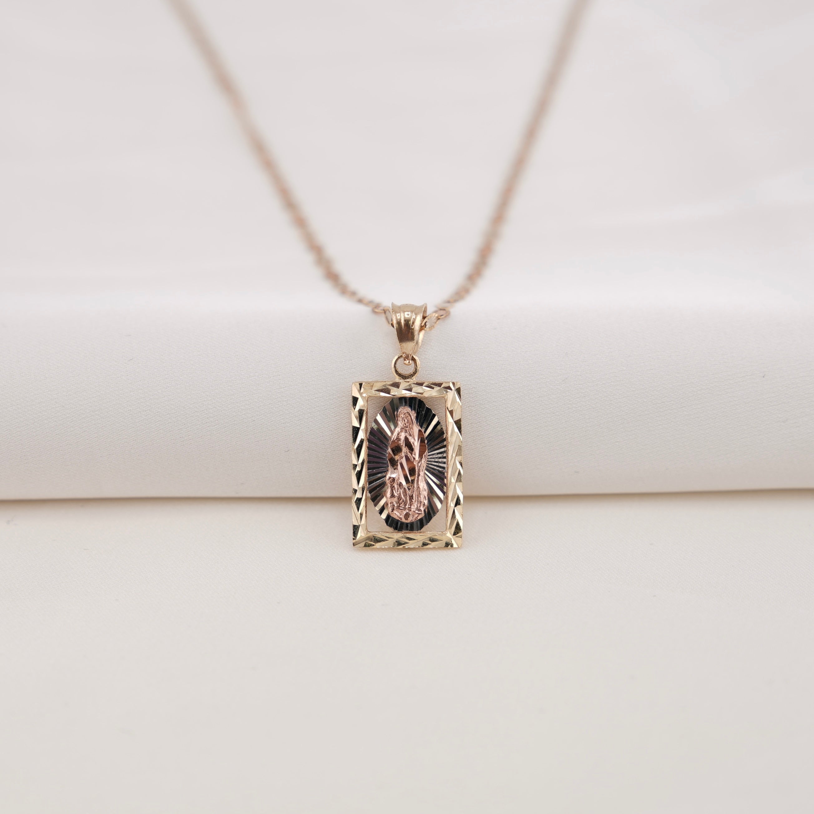 14k Gold Virgencita Chain Set
